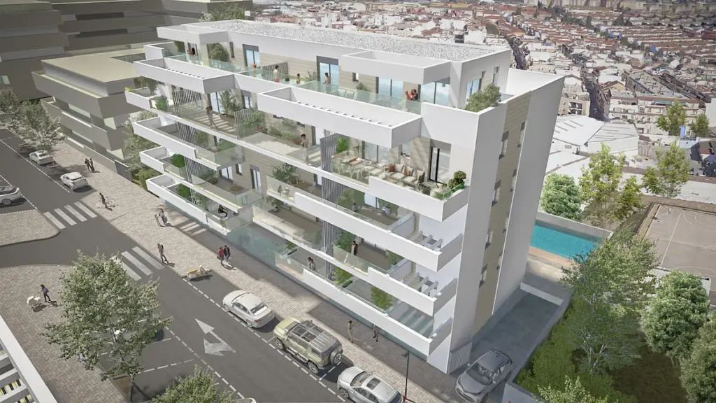 Interior hallway or secondary space in new-build penthouse, Las Flores, Mijas