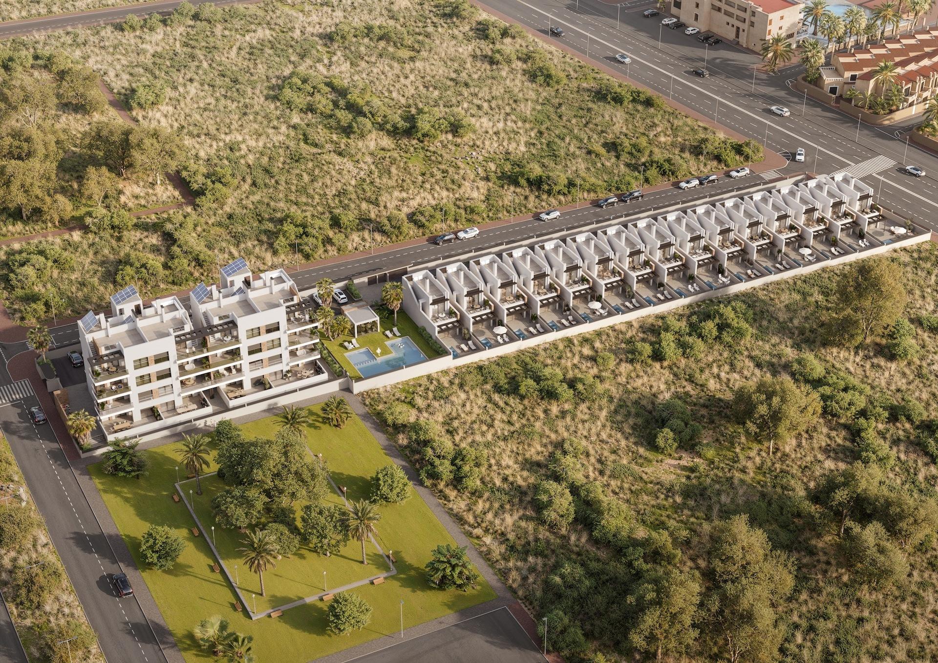 Kitchen with fitted units in new-build penthouse, Zona los Frutales