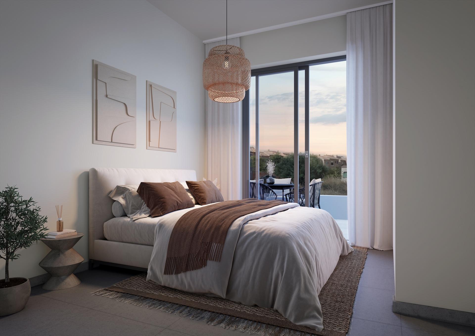 Main bedroom in 2-bedroom new-build penthouse, Zona los Frutales