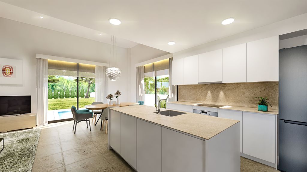 Fitted kitchen in 3-bedroom new-build villa, Finestrat Hills