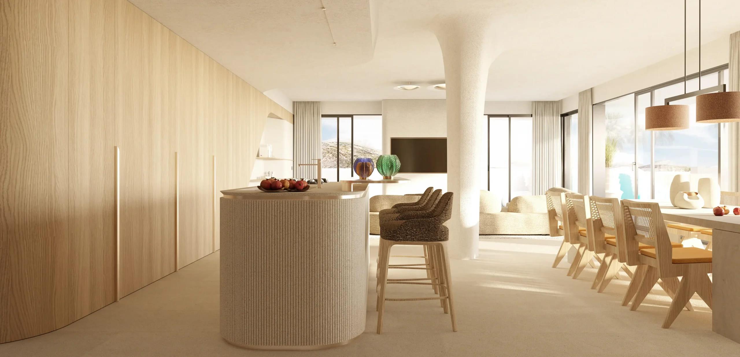 Master bedroom with direct access to en-suite bathroom