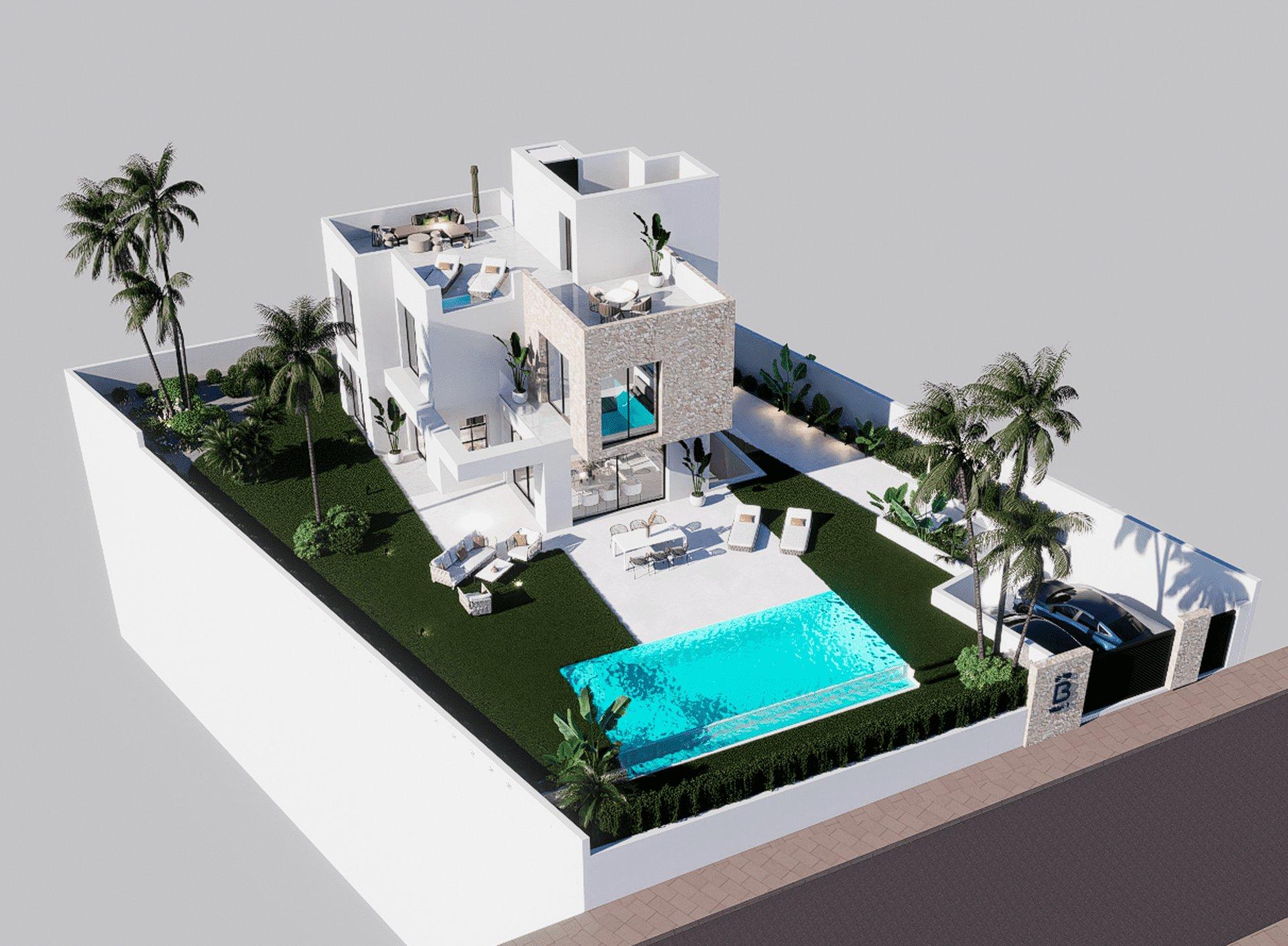 Third bedroom in 3-bedroom new-build villa, Balcón de Finestrat