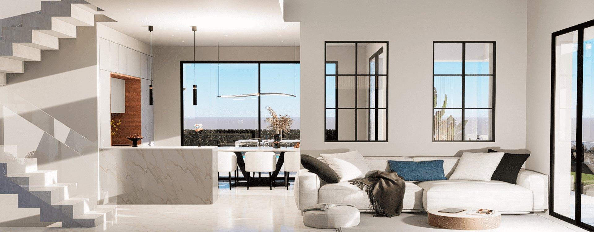 Bathroom with shower in new-build villa, Balcón de Finestrat