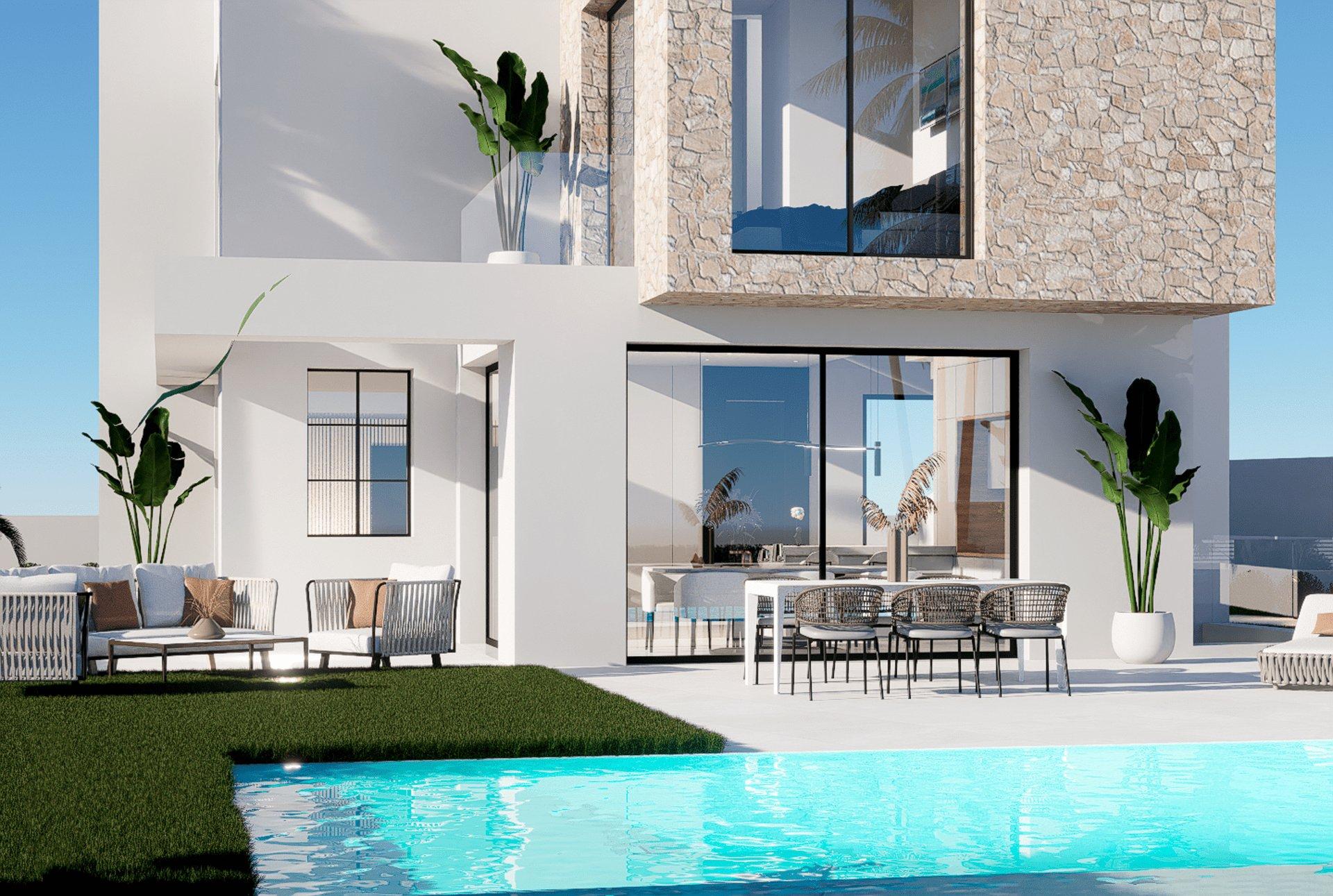 Upper floor landing in 3-bedroom villa, Balcón de Finestrat