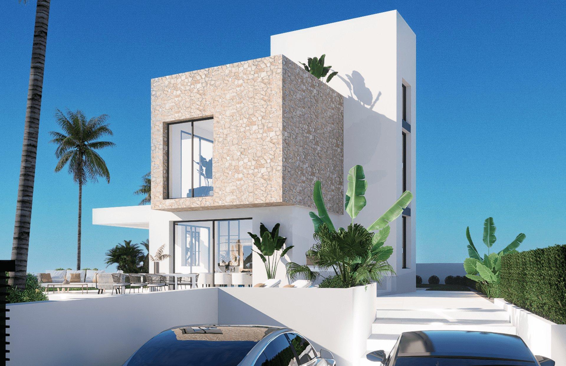 Window and facade detail, 3-bedroom villa in Balcón de Finestrat