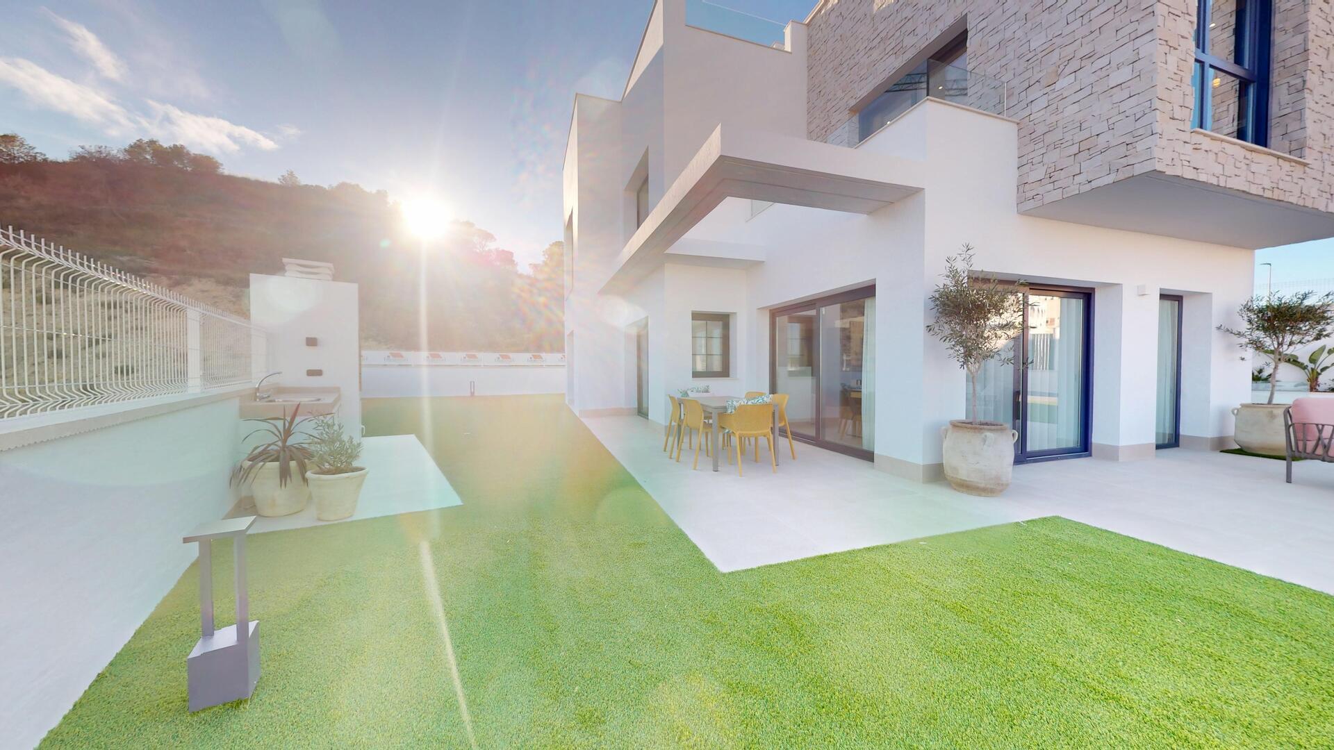 Ground floor plan of 3-bedroom villa, Balcón de Finestrat