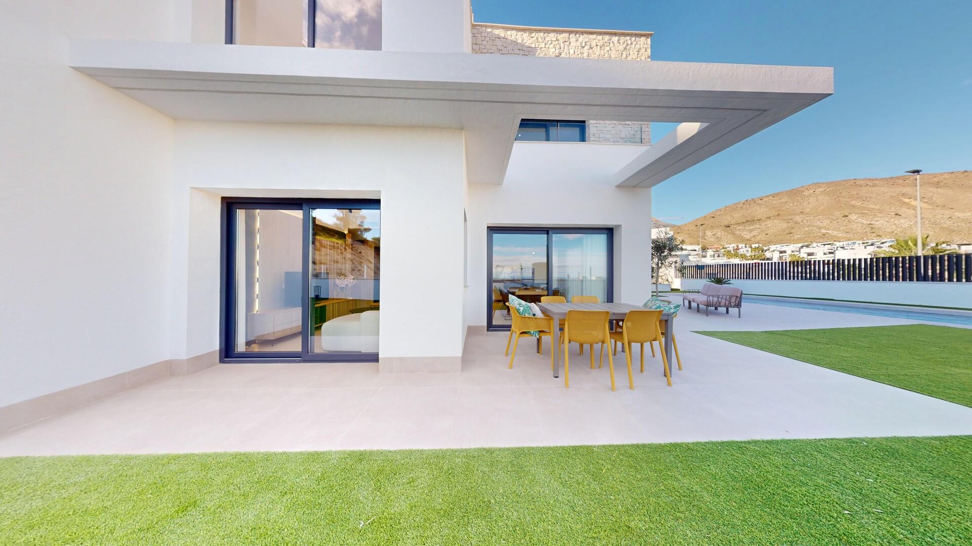 Upper floor plan of 3-bedroom villa, Balcón de Finestrat
