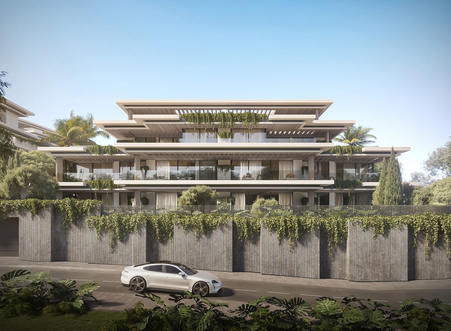 Floor plan layout of 4-bedroom apartment, Whater Gardens, Estepona