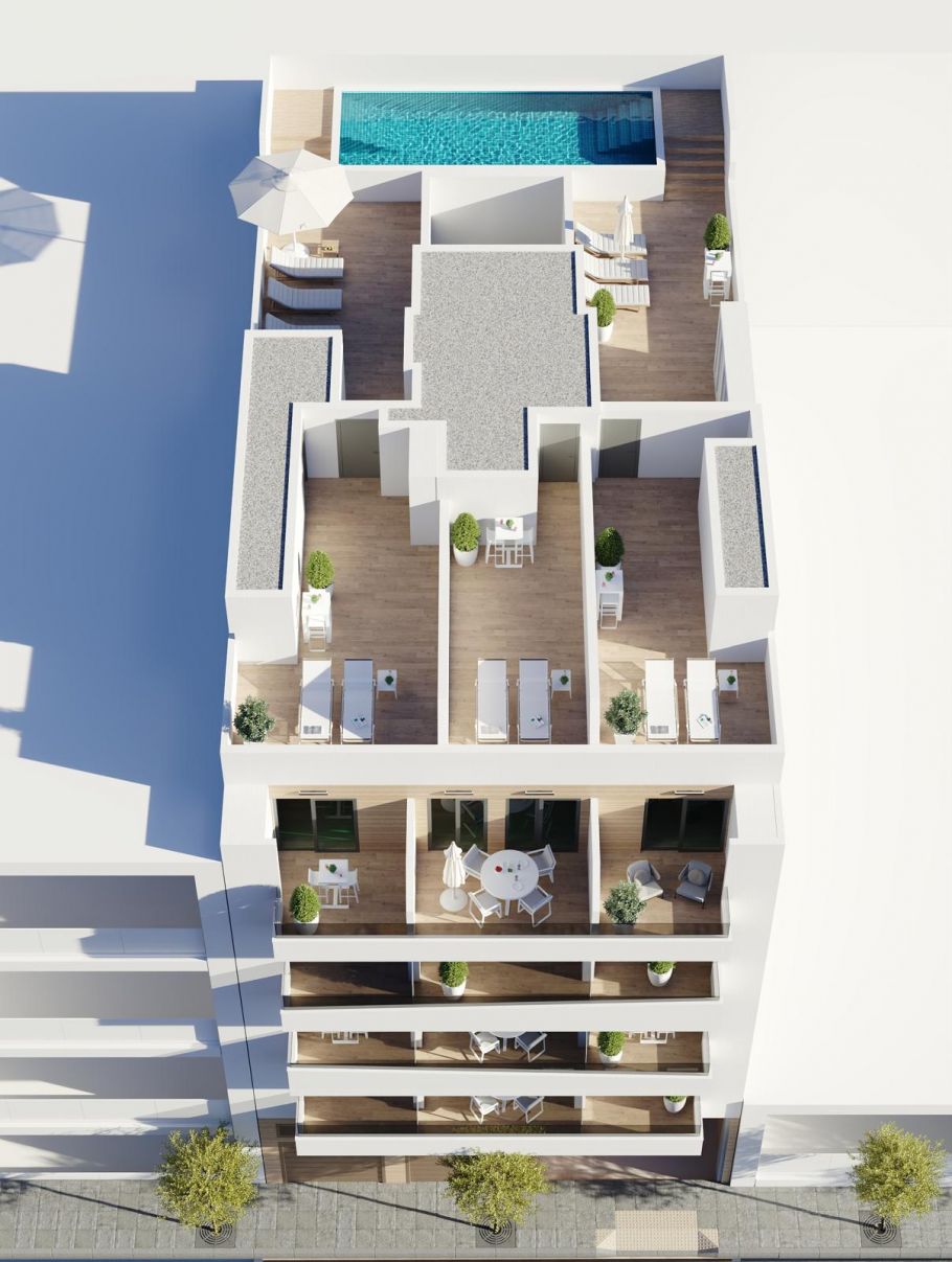 Entrance hallway of new-build penthouse, Centro, Torrevieja