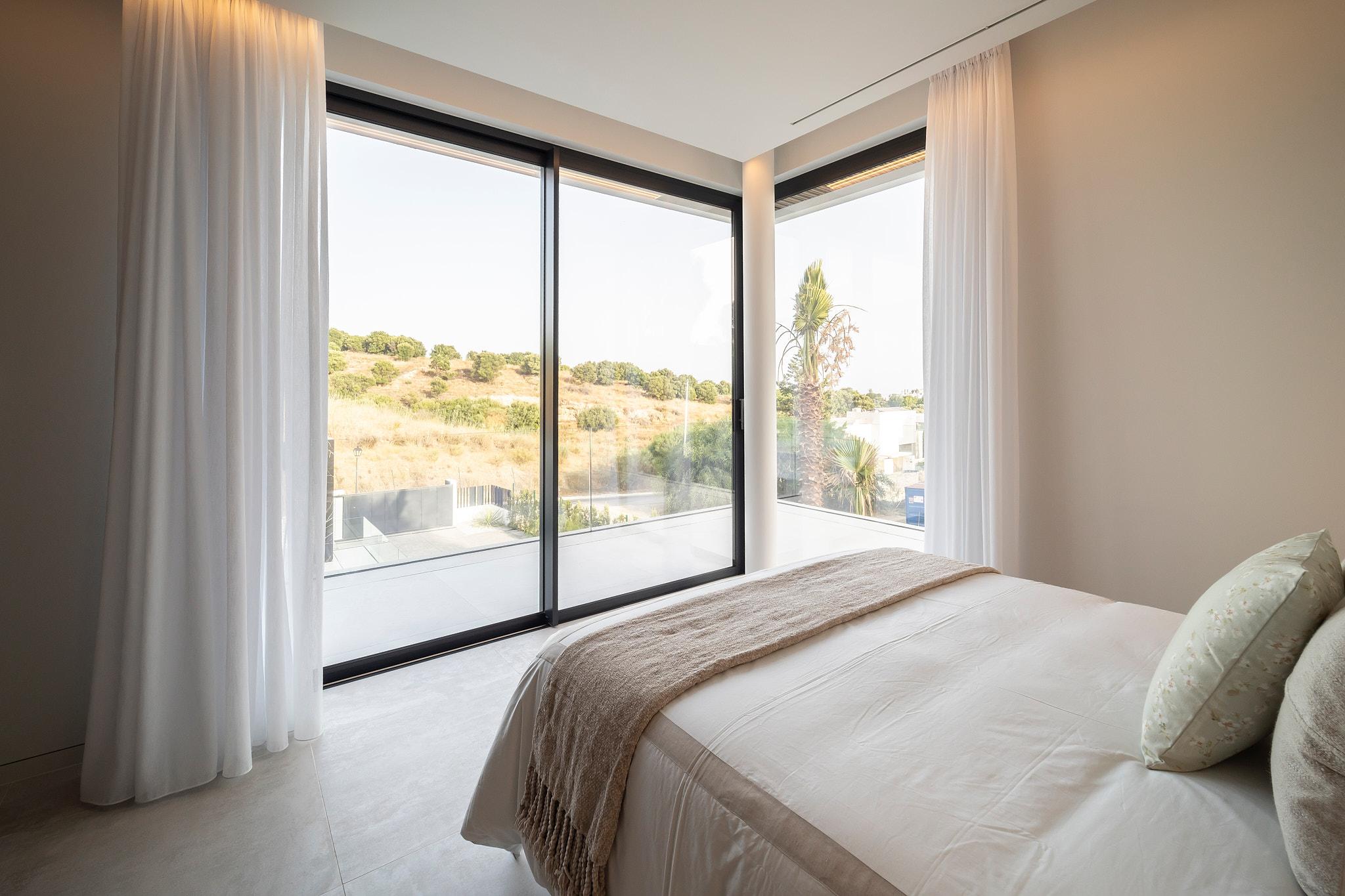 Landscaped garden with mature planting, new-build villa, El Paraíso, Estepona