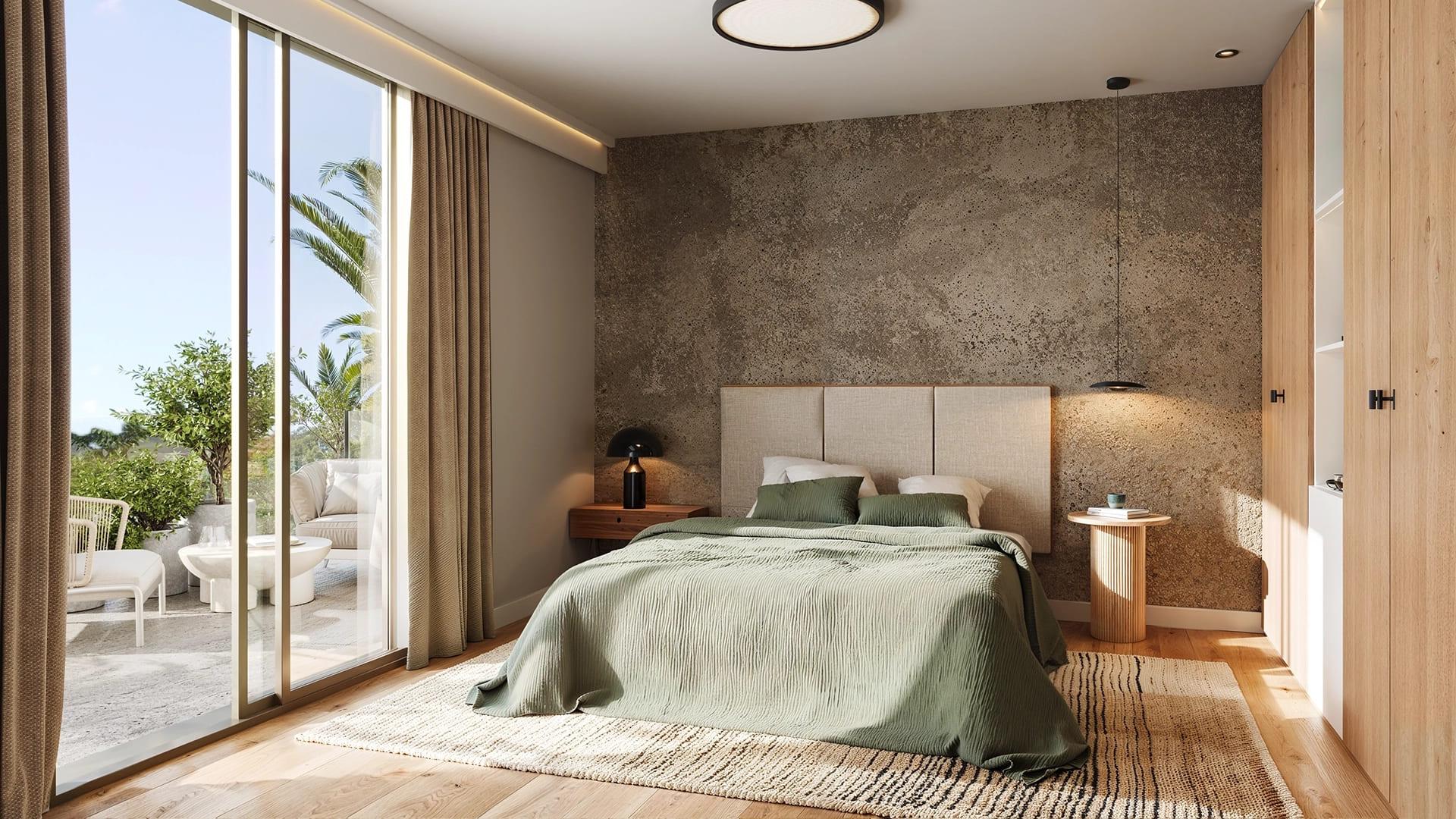 Open-plan interior of 3-bedroom penthouse in Las Flores, Mijas