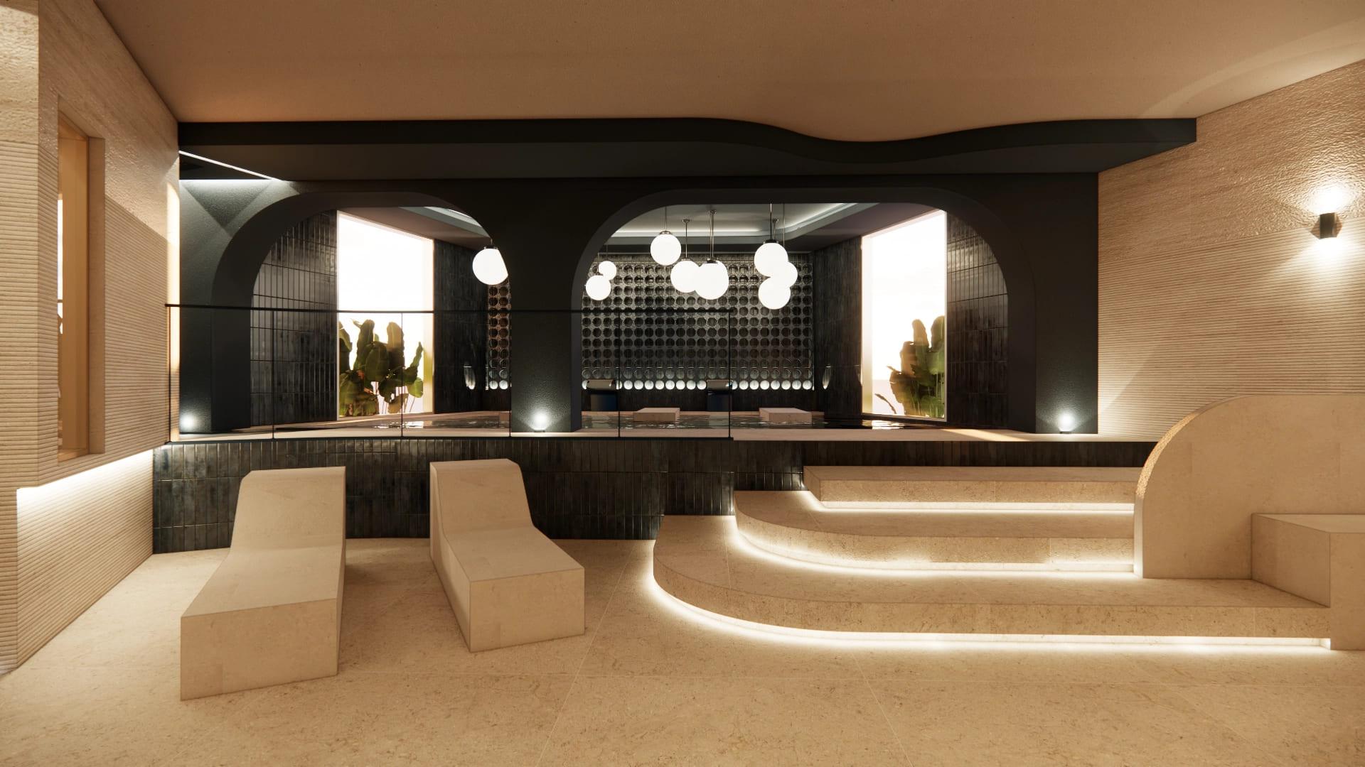 Fitted kitchen in new-build penthouse, Las Flores, Mijas
