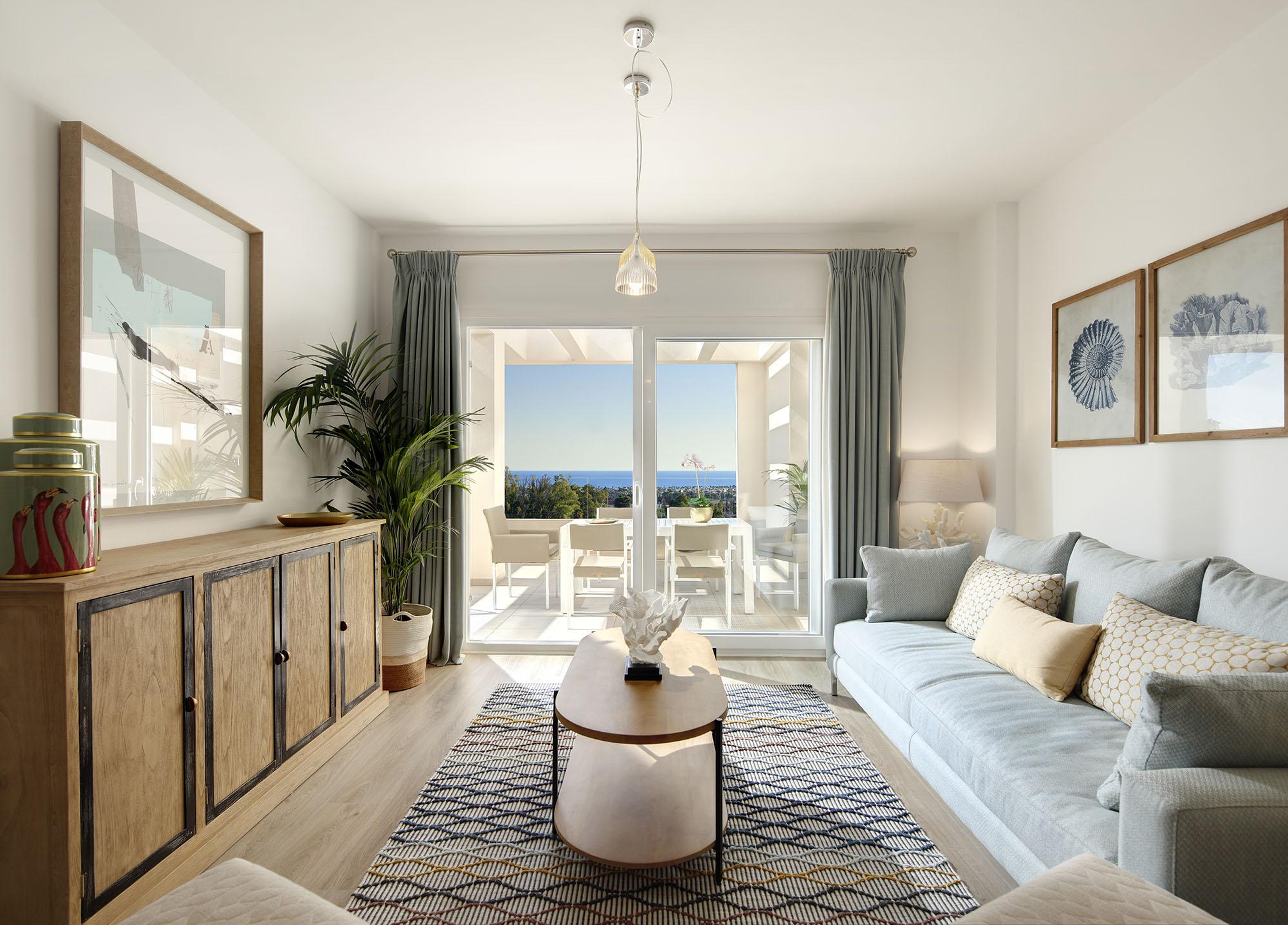 Building entrance and lift access in new-build development, Rodeo Alto, Marbella