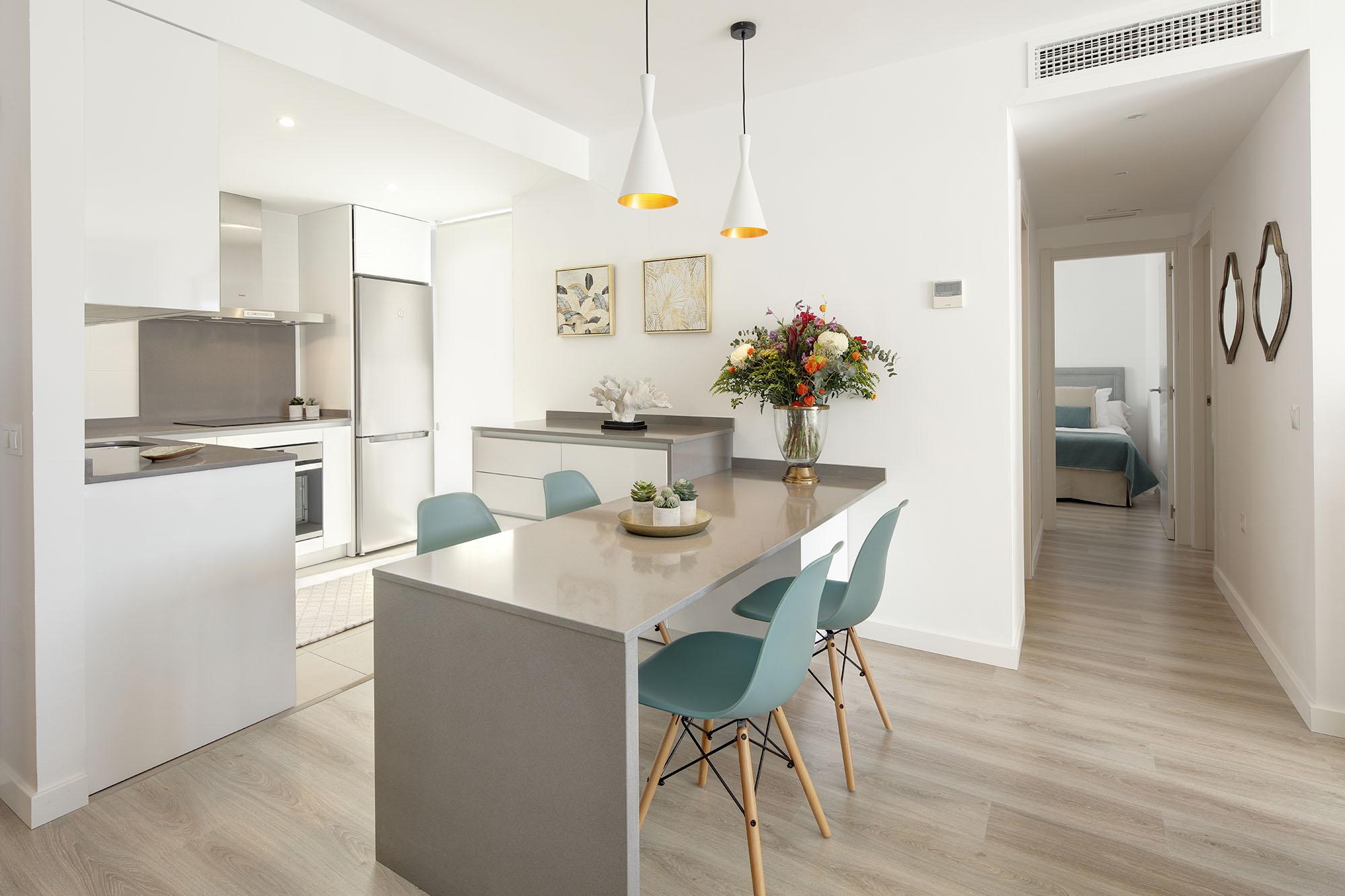 Main bedroom with window in 3-bedroom new-build penthouse, Rodeo Alto-Guadaiza-La Campana