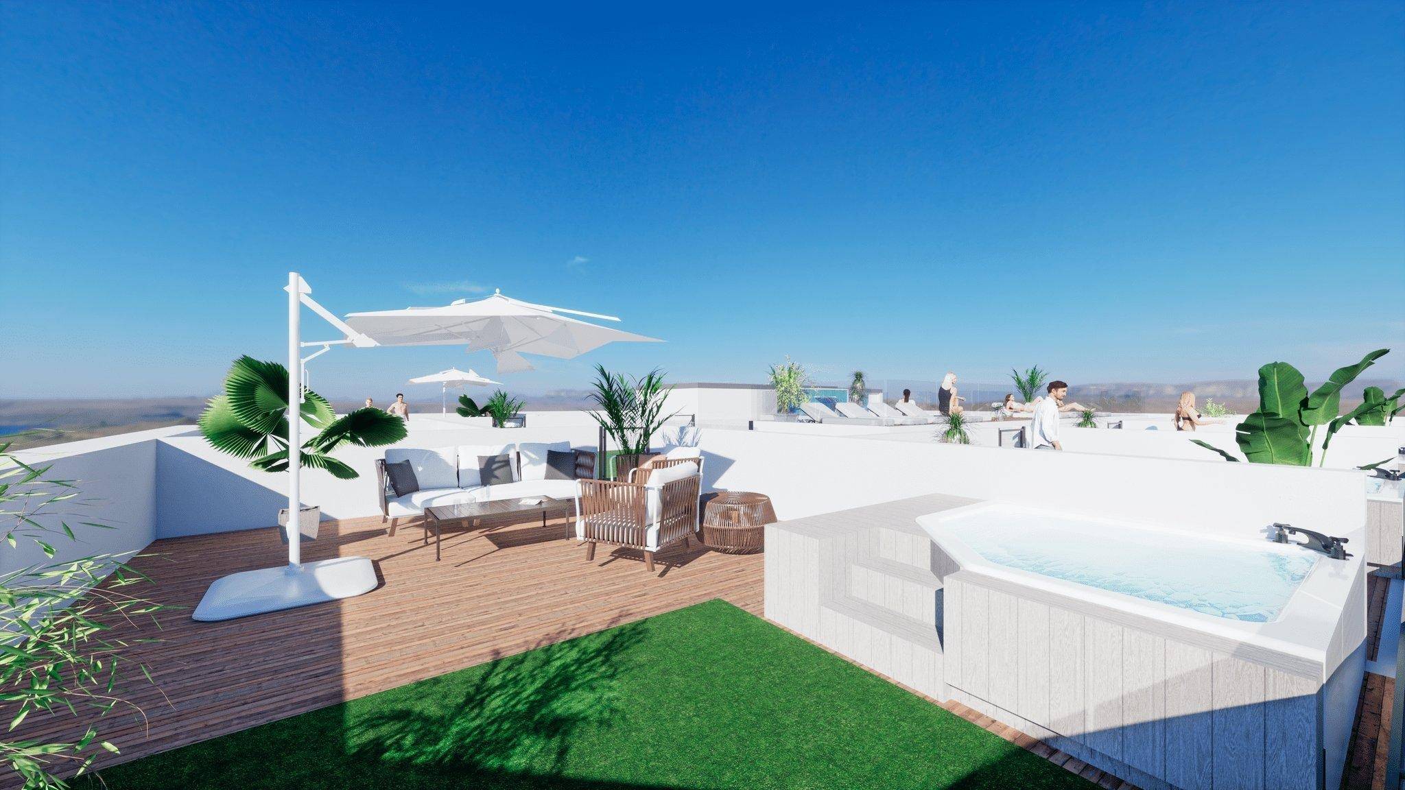 Second bathroom in 3-bedroom apartment, Zona los Frutales, Torrevieja