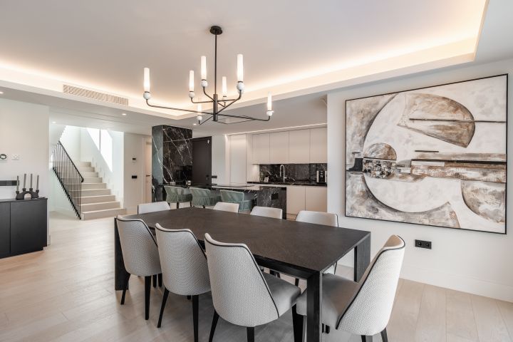 Kitchen in new-build villa, Los Naranjos, Marbella
