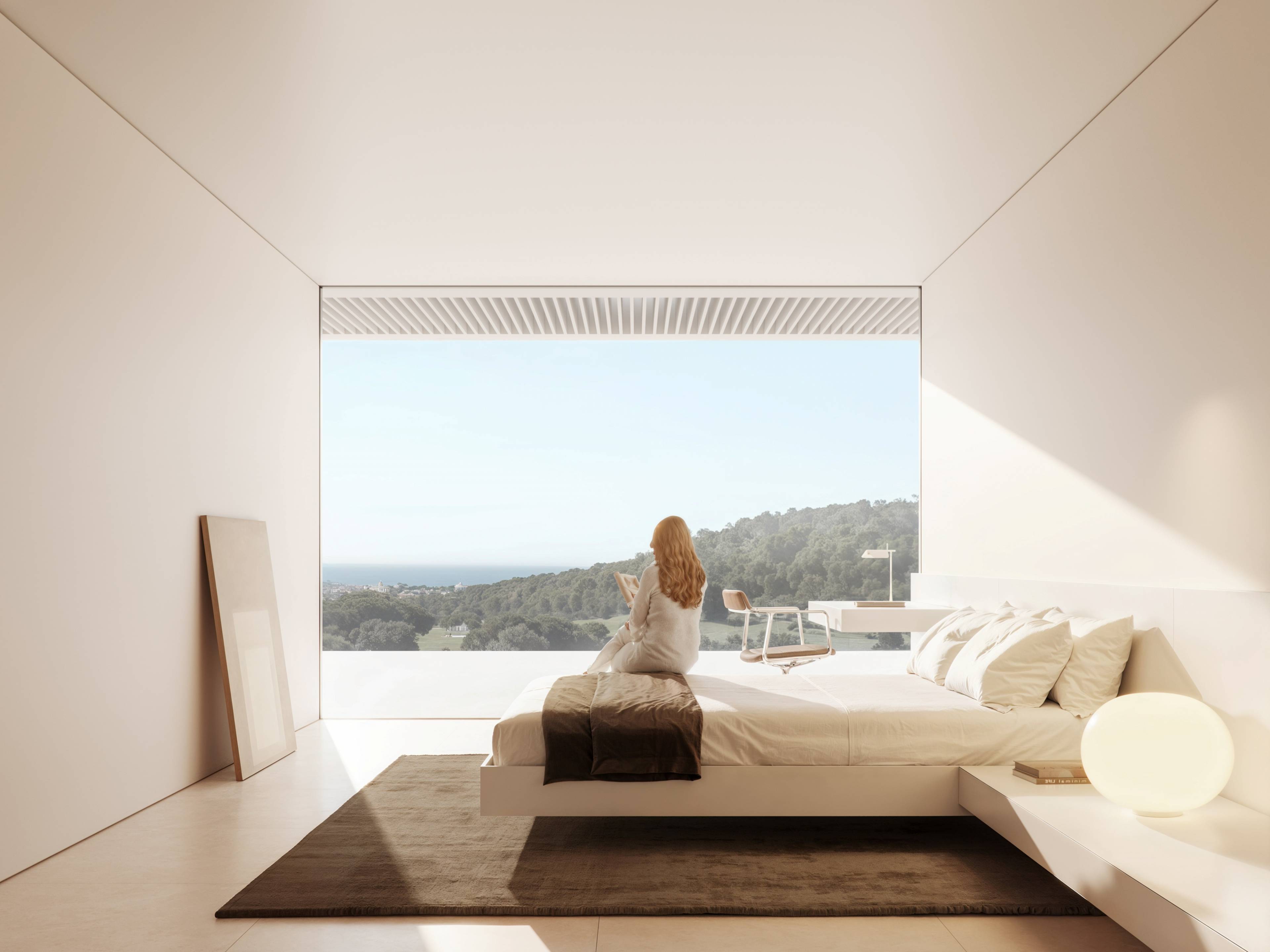 Open-plan interior living area in 6-bedroom new-build villa, Sotogrande Alto, Sotogrande