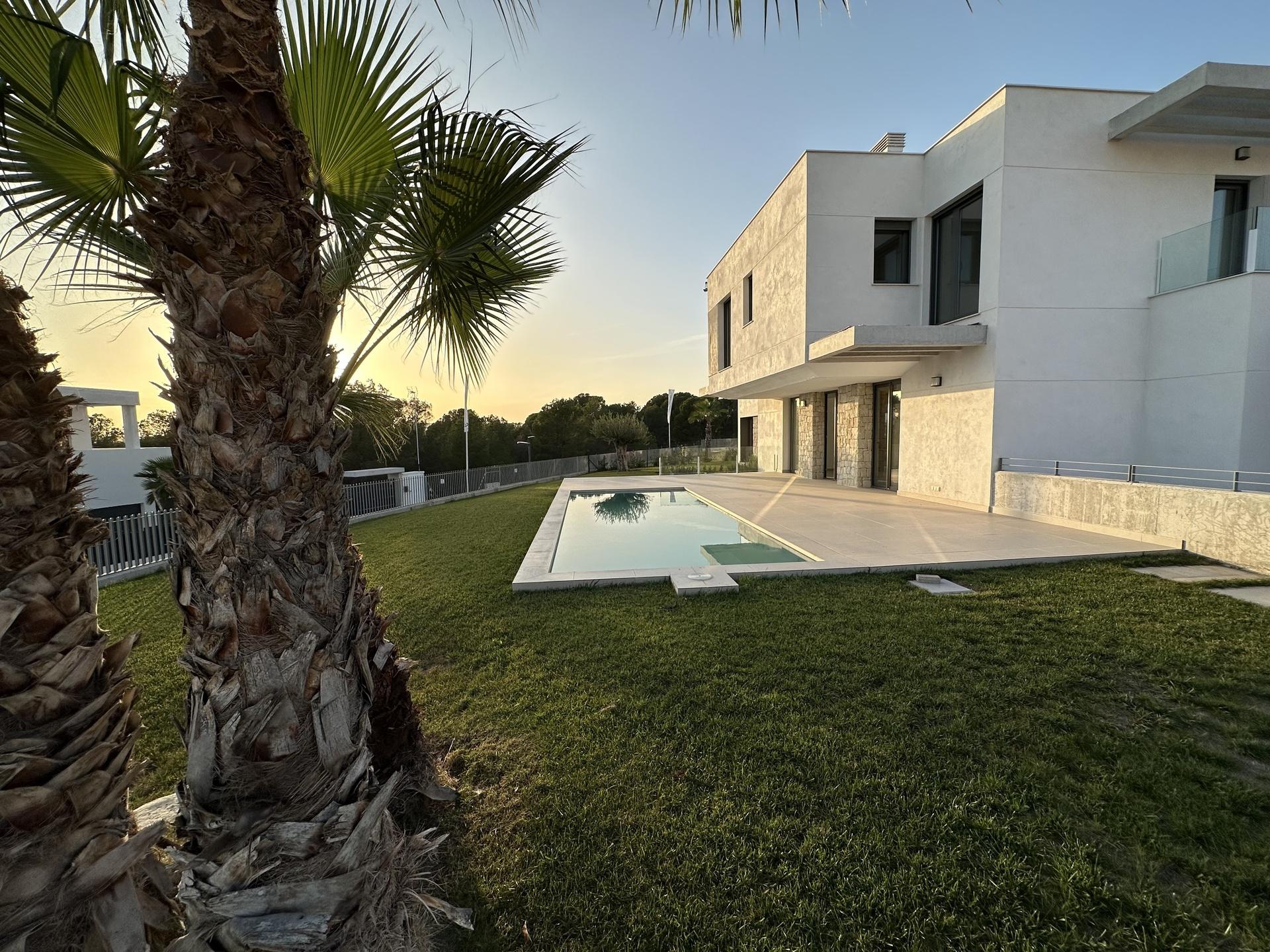 Ground-floor open-plan layout showing living and dining zones, Finestrat Hills villa