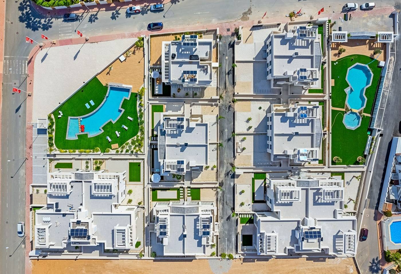 Entrance area of new-build villa, Pueblo Bravo, Ciudad Quesada