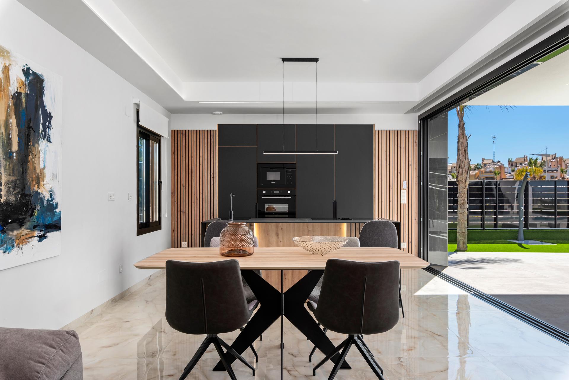 Floor finish in living area of new-build villa, Algorfa