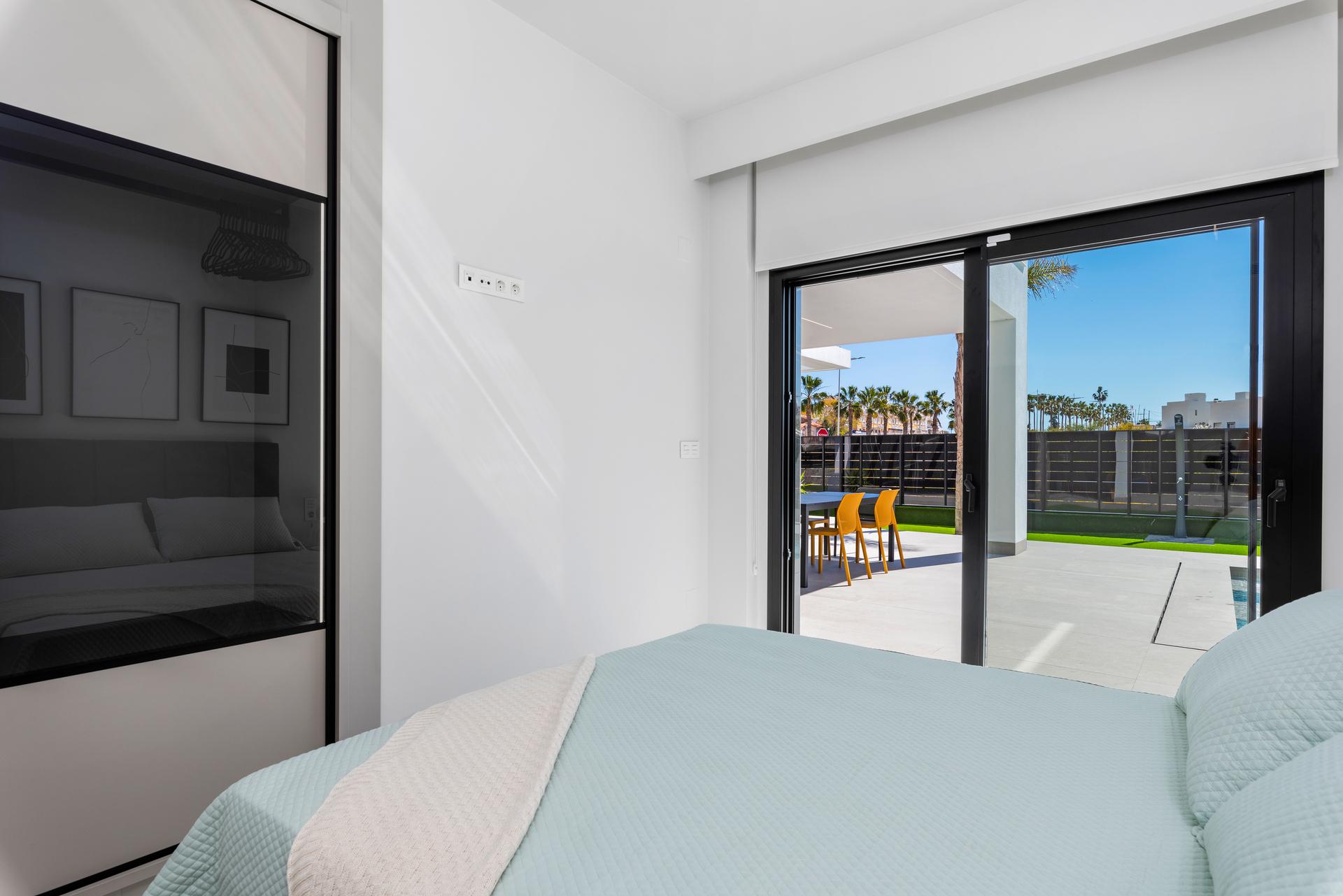 Countryside landscape visible from new-build villa in Algorfa