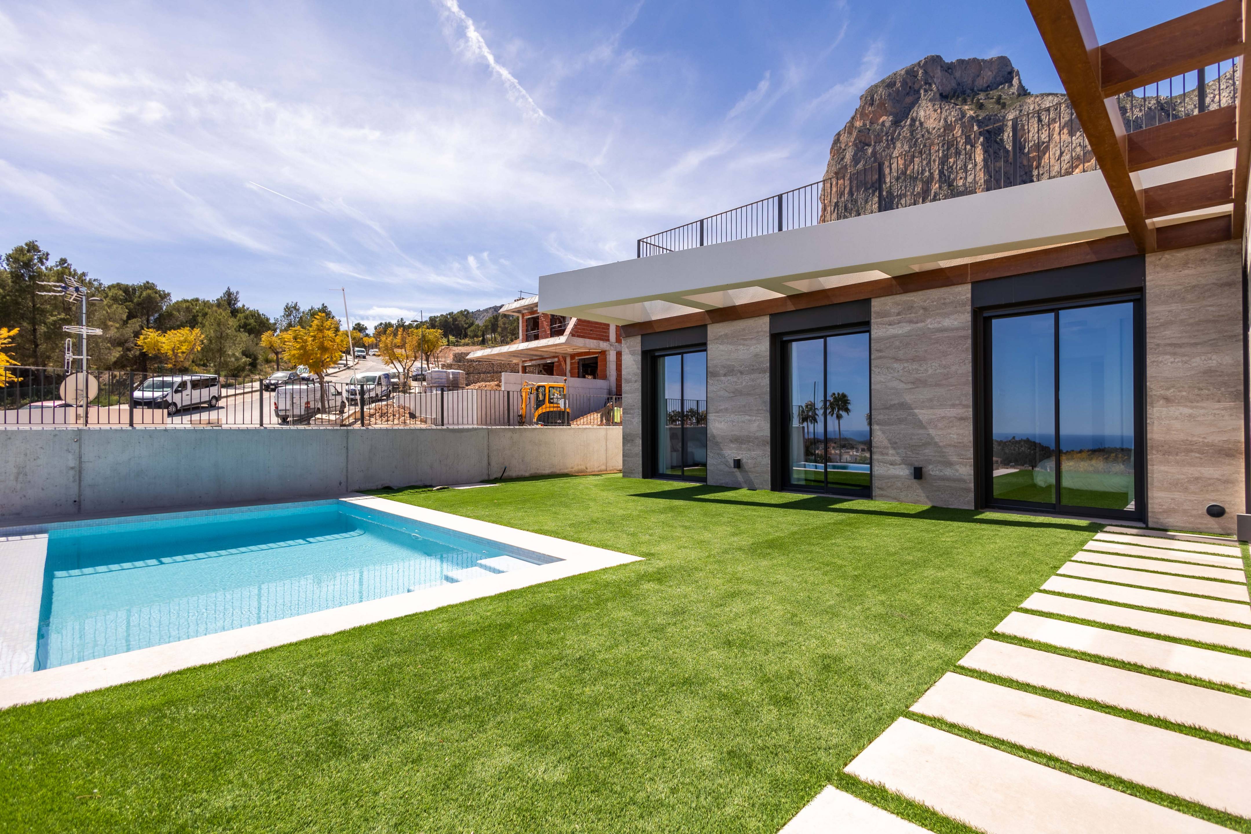Show home interior detail in new-build villa, Pla de Cantal