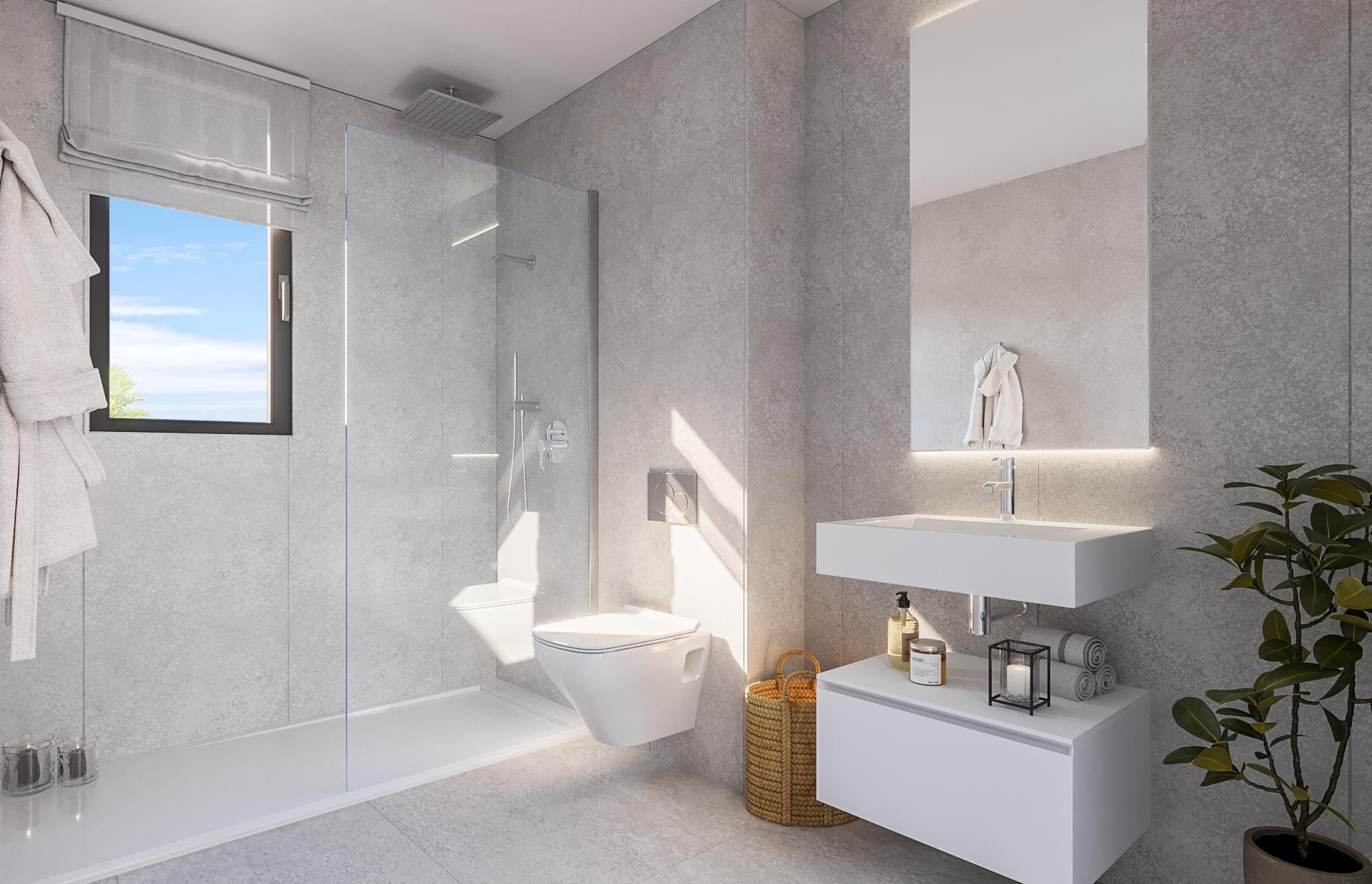 Entrance lobby and lift in six-storey new-build development, Alto de los Monteros, Marbella
