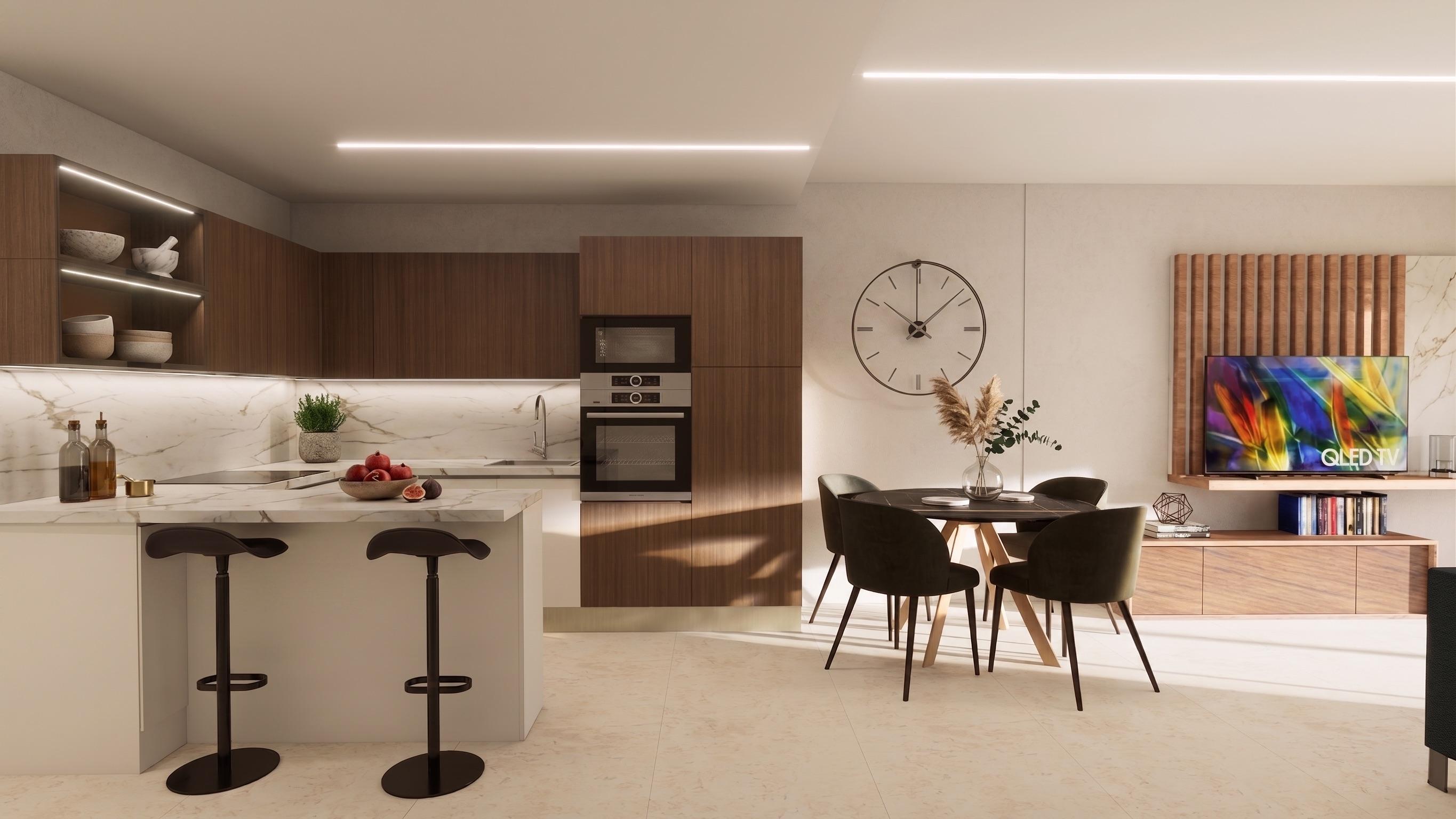 Master bedroom in fourth-floor new-build penthouse, El Raso, Guardamar Del Segura