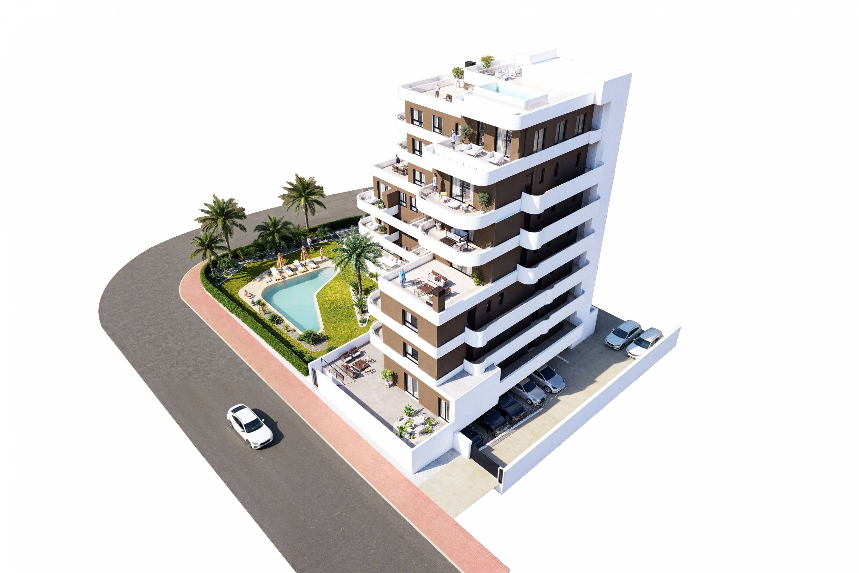 Allocated parking space in residential complex, Centro, Guardamar Del Segura