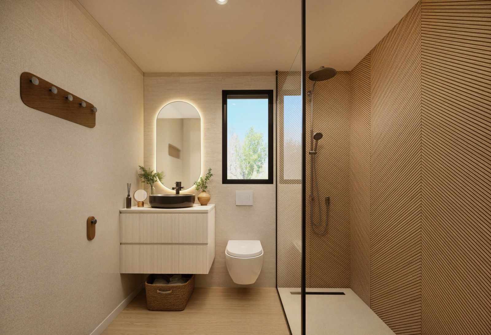 Open-plan living area in 2-bedroom new-build apartment, Centro, Guardamar Del Segura