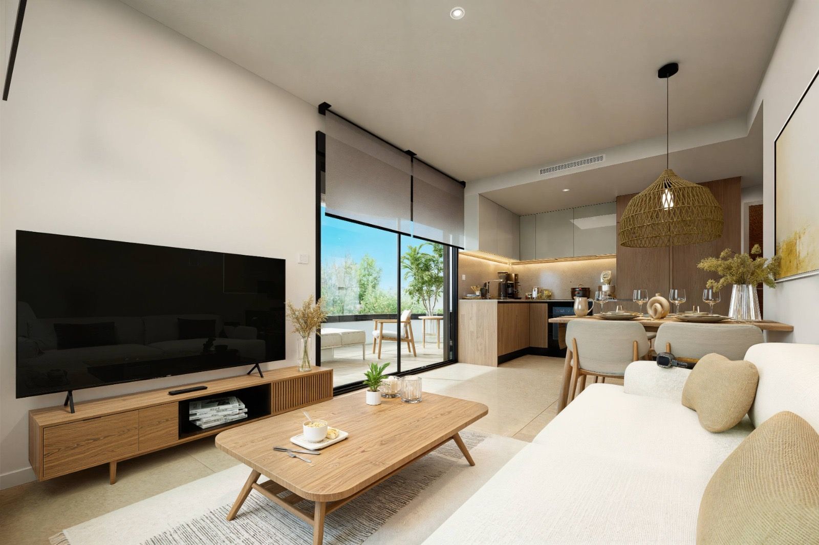 Second interior view of living space in new-build apartment, Centro, Guardamar Del Segura