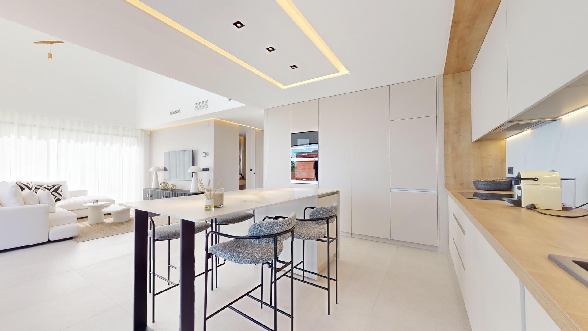 Ground floor open-plan area in 293m² new-build villa, Polop