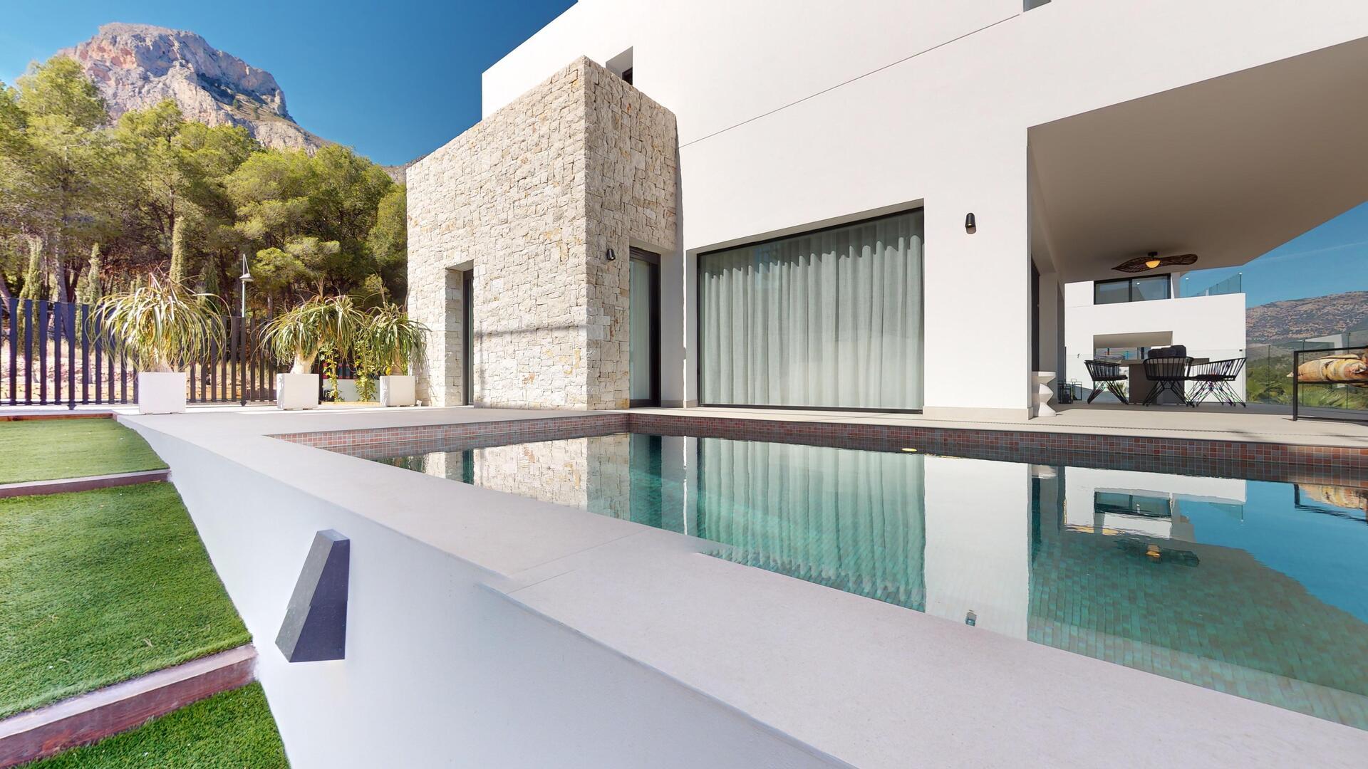 Upper-level or mezzanine space in new-build villa, Pla de Cantal, Polop