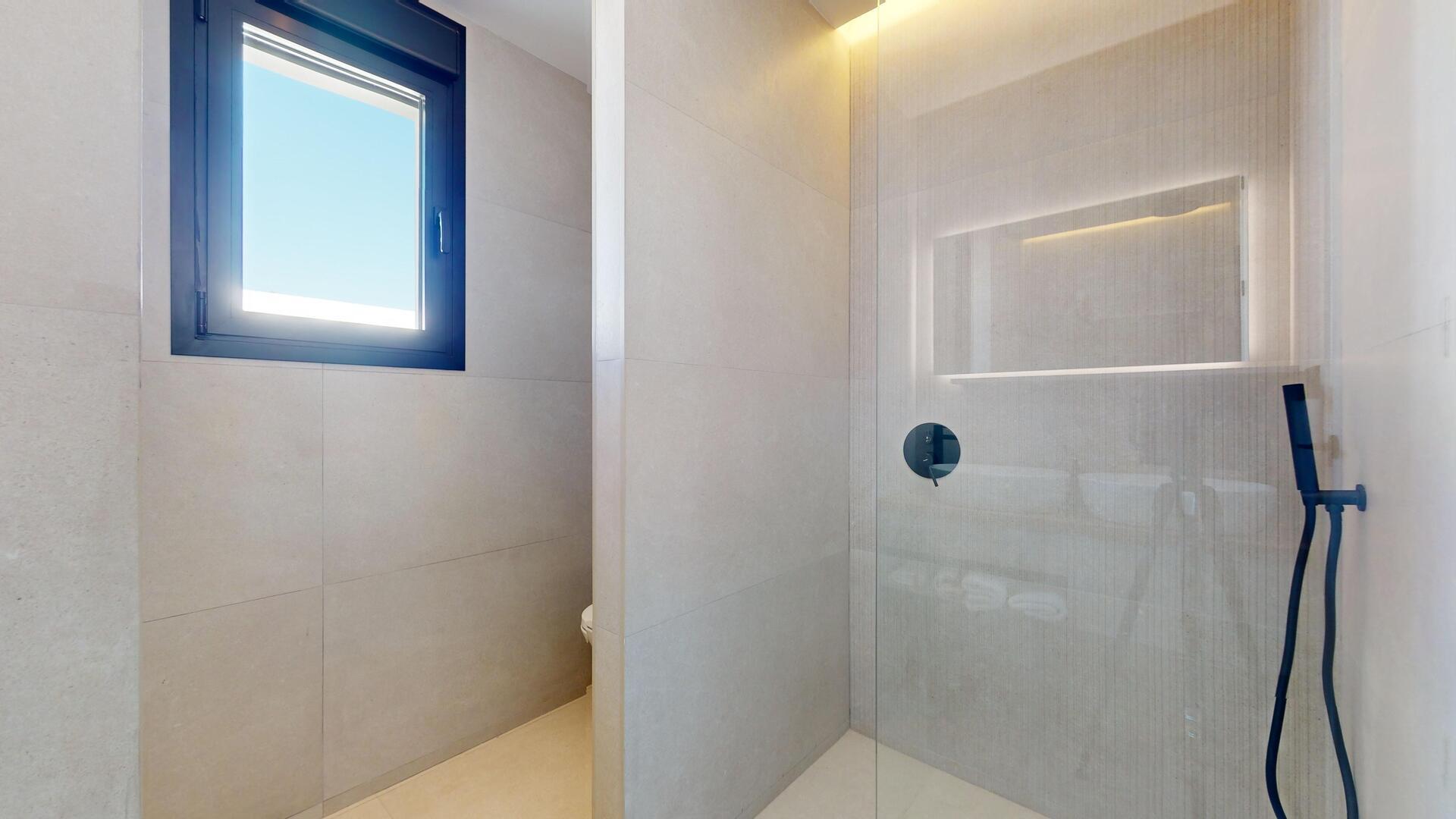 Open-plan living and dining area in 293m² new-build villa, Pla de Cantal, Polop