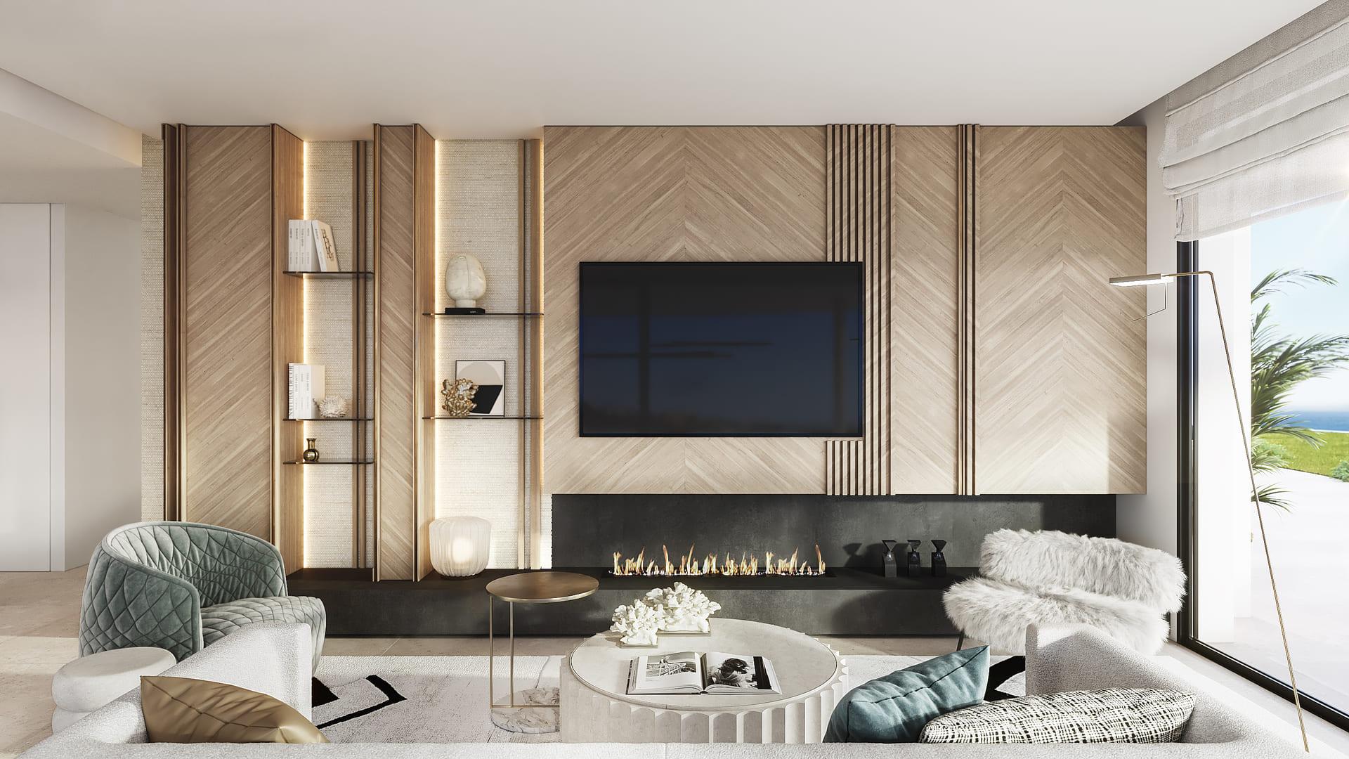 Bedroom with fitted storage units, 2-bedroom apartment, La Quinta, Benahavis