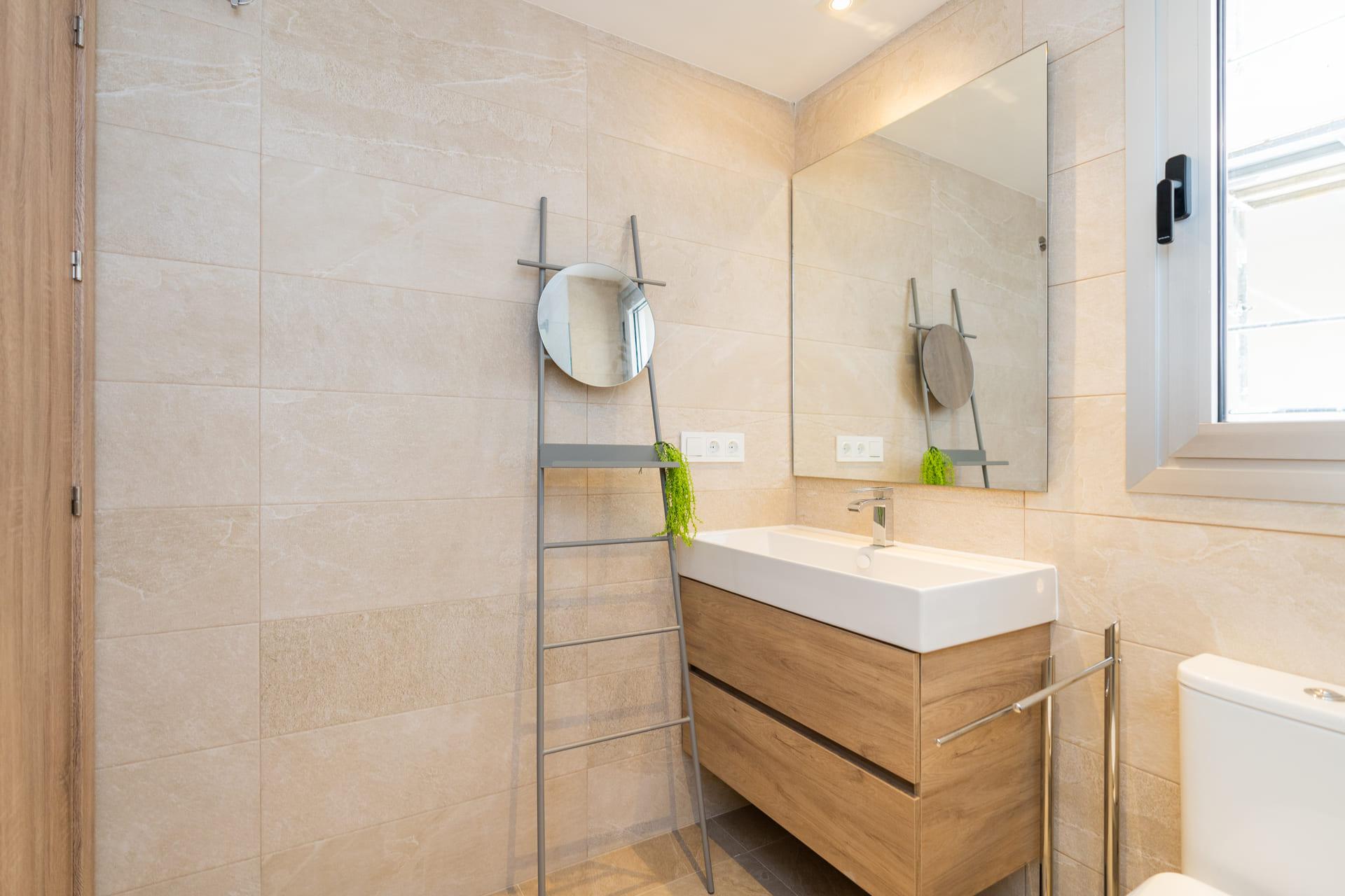 Living area showing flooring and ceiling height in 2-bedroom apartment, Estepona Golf