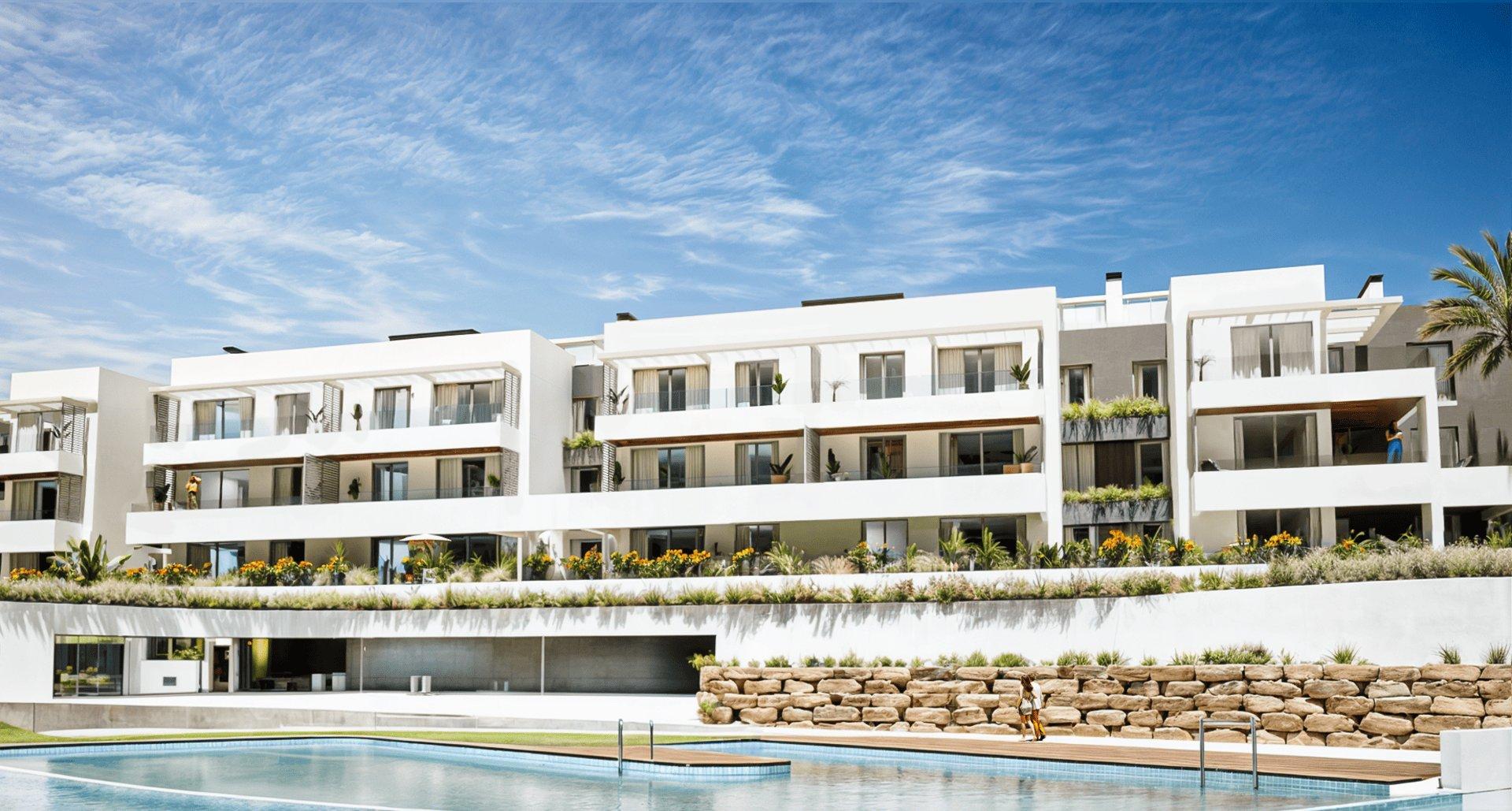 Second bedroom in 103 m2 ground-floor apartment, Bahia de las Rocas, Manilva