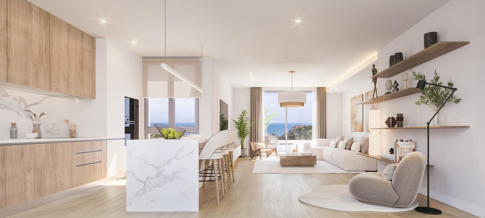 En-suite bathroom in 2-bedroom ground-floor new-build apartment, Bahia de las Rocas