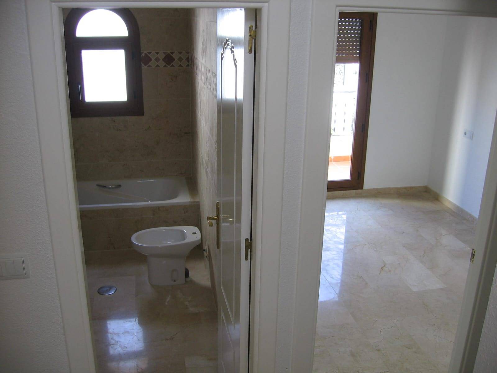 Hallway detail inside duplex, PAU 8, Orihuela Costa