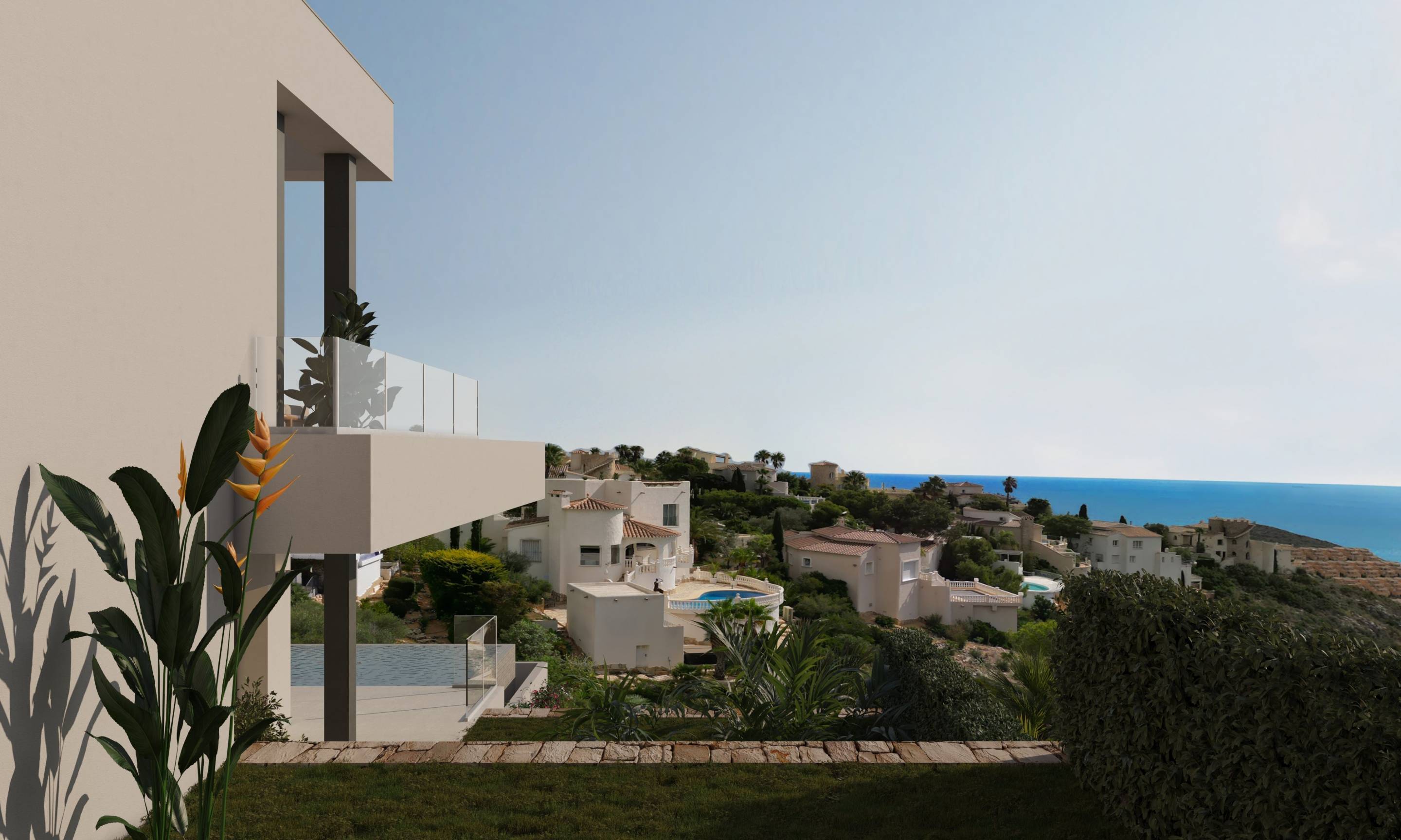 Second bedroom in 3-bedroom villa, Cumbre del Sol, Benitachell