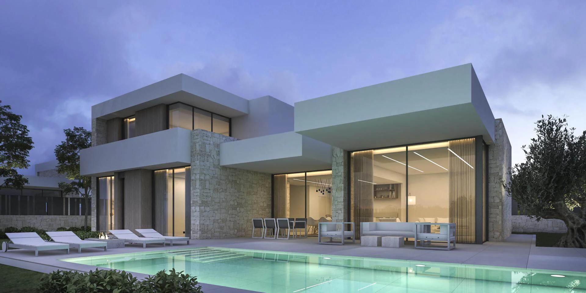 Fitted kitchen in 3-bedroom new-build villa, El Montgó, Denia