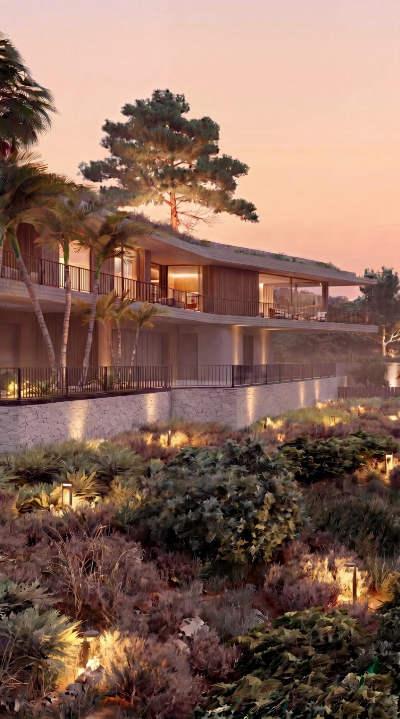 Staircase and hallway in 4-bedroom new-build villa, Montemayor-Marbella Club