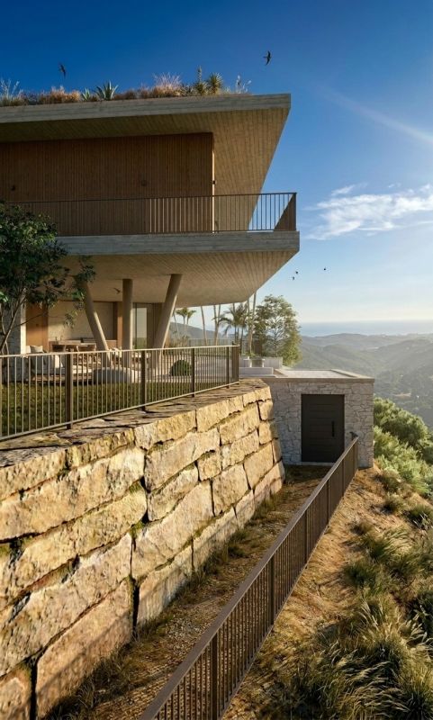 Garden-level terrace of new-build villa, Montemayor-Marbella Club, Benahavis