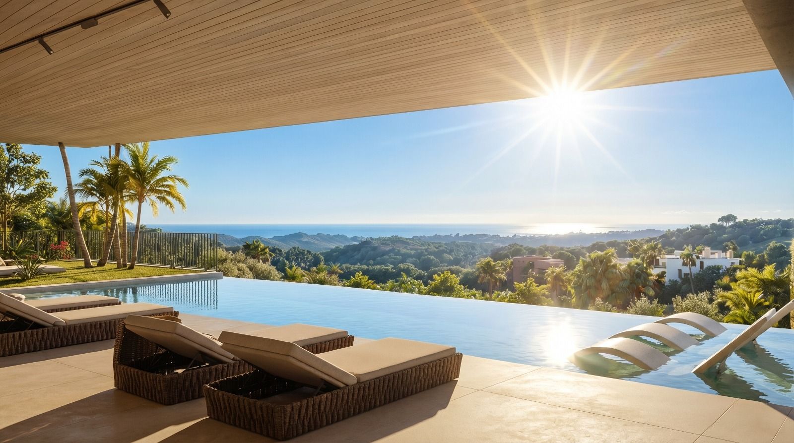Private garage interior, new-build villa, Montemayor-Marbella Club, Benahavis