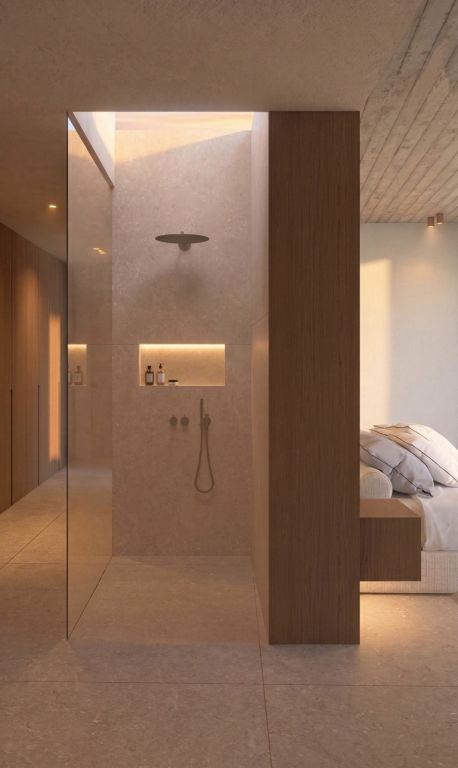 Living room with full-height glazed frontage and sea views, new-build villa, Montemayor-Marbella Club