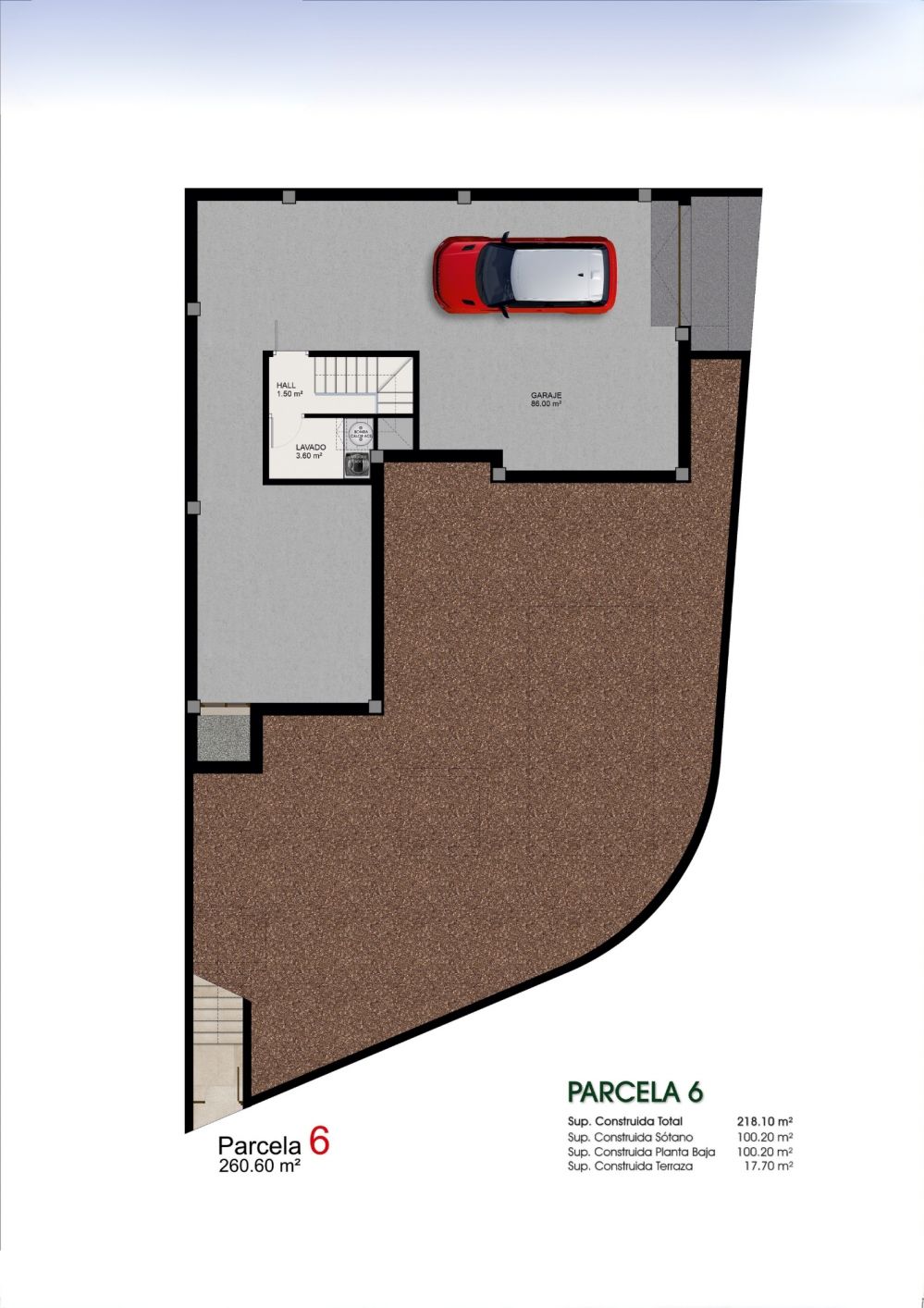 Ground-floor layout plan of new-build villa in Benijofar, 218m2 build area