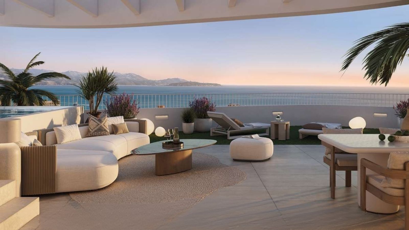 Exterior view of new-build residential complex in El Pinillo, Torremolinos
