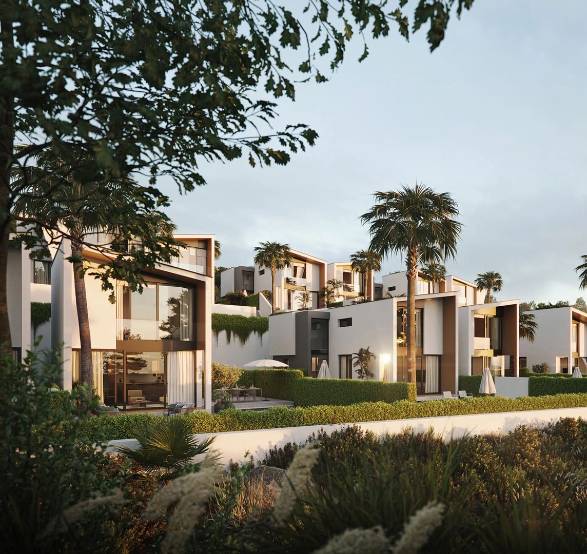 Private swimming pool and sun terrace at a new-build villa in Calaburra, Mijas
