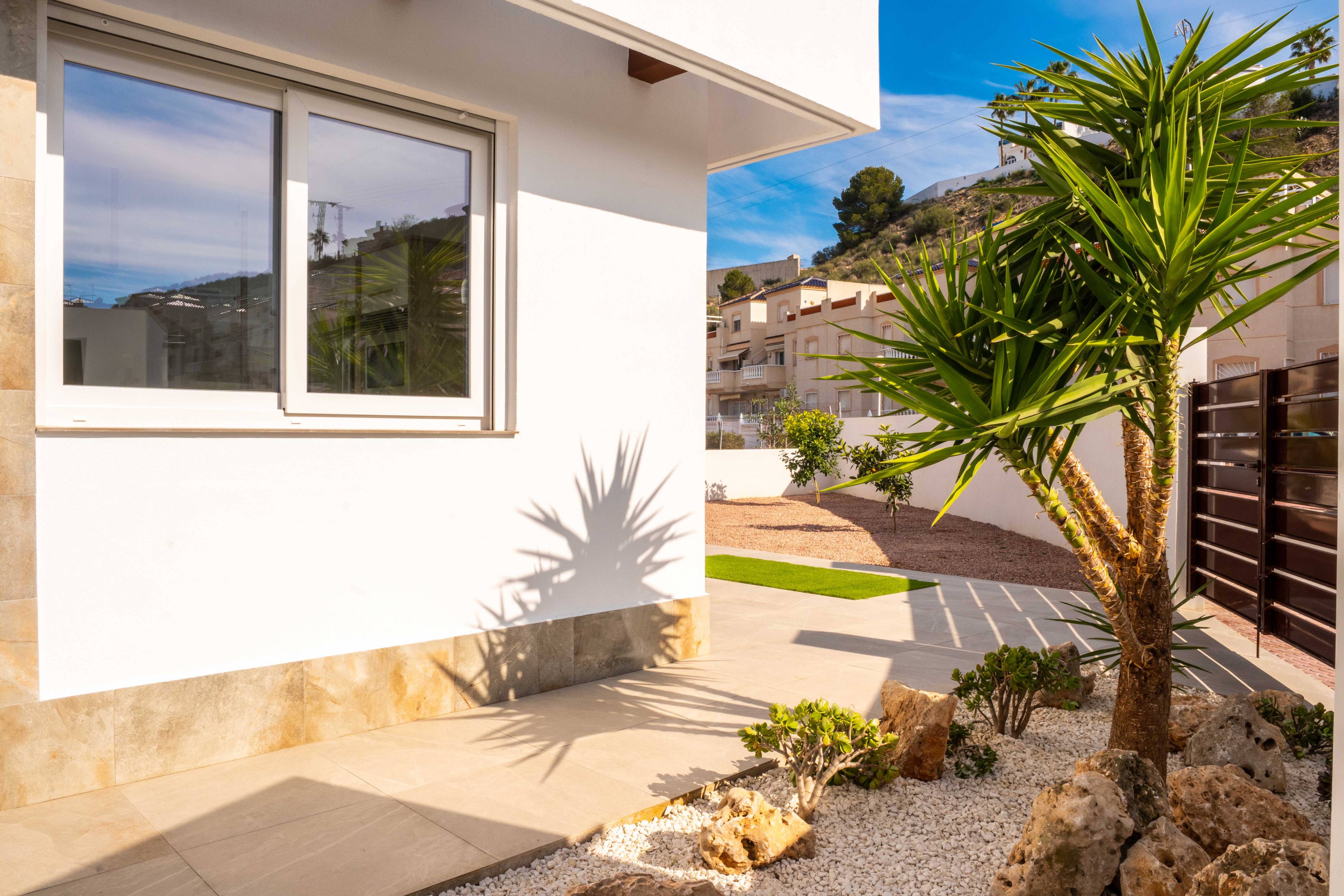 Exterior of villa viewed from private rear garden, La Marquesa, Rojales