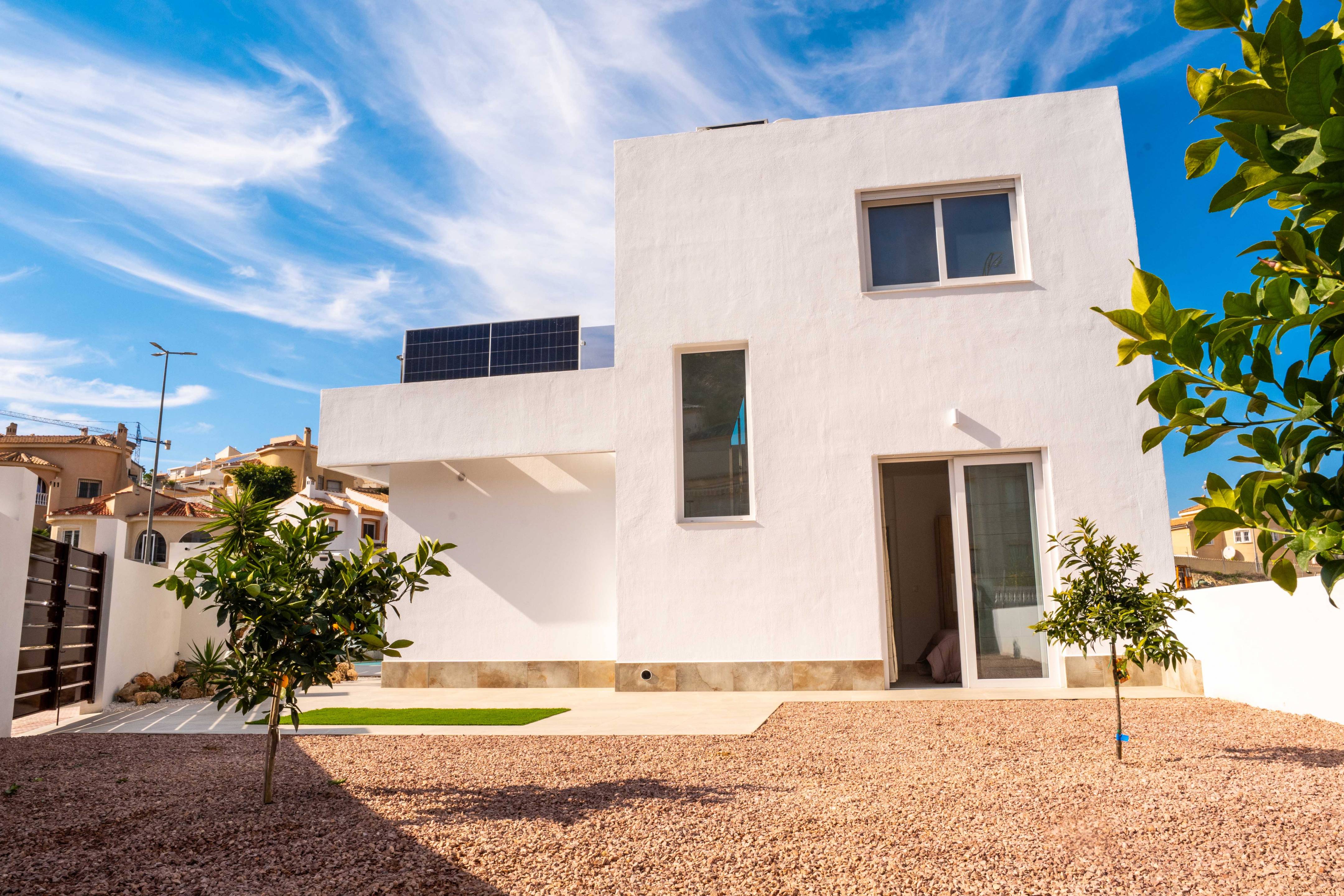 Overview of 189m2 build on 256m2 plot, new-build villa, La Marquesa, Rojales